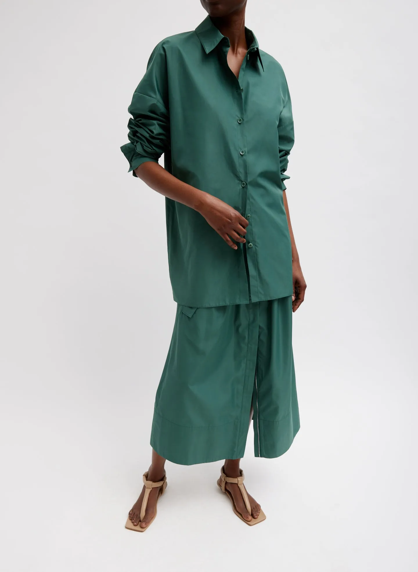 Italian Sporty Nylon Full Skirt sold by Tibi product image thumbnail 4