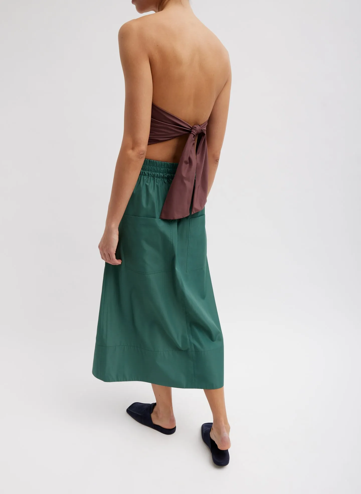 Italian Sporty Nylon Full Skirt sold by Tibi product image thumbnail 2