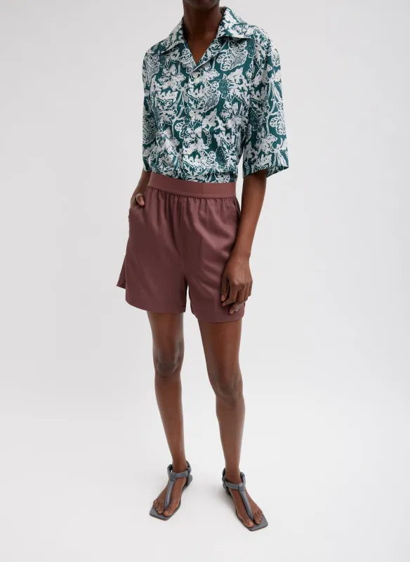 Drapey Suiting Pull On Short made by Tibi