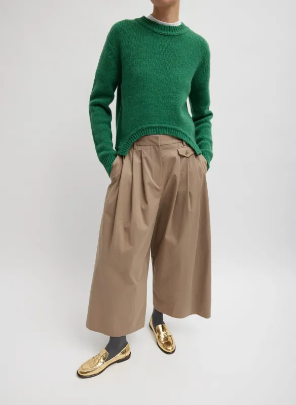 Bio Twill Triple Pleat Cropped Pant made by Tibi