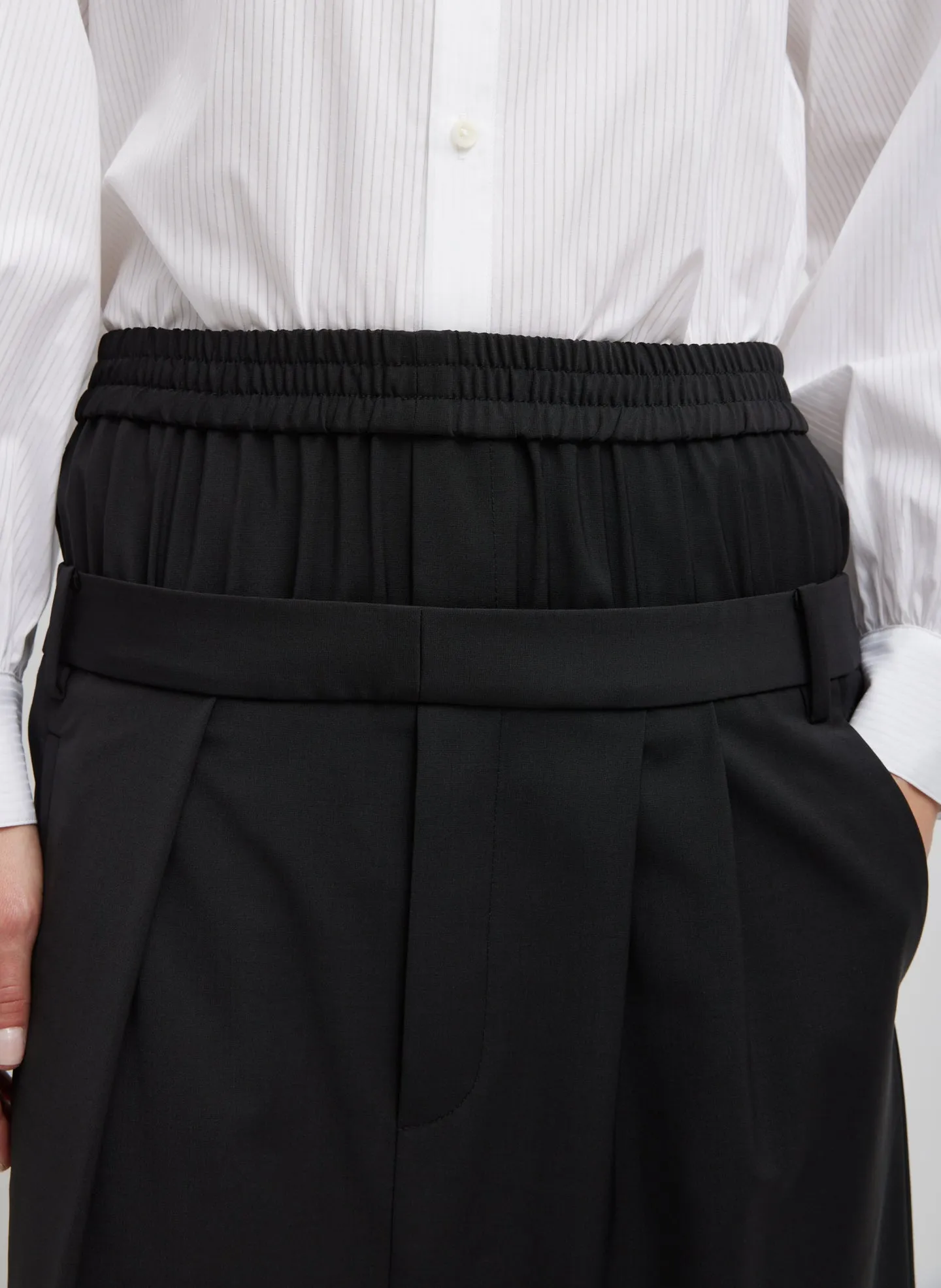 Recycled Tropical Wool Boxer Skirt sold by Tibi product image thumbnail 3