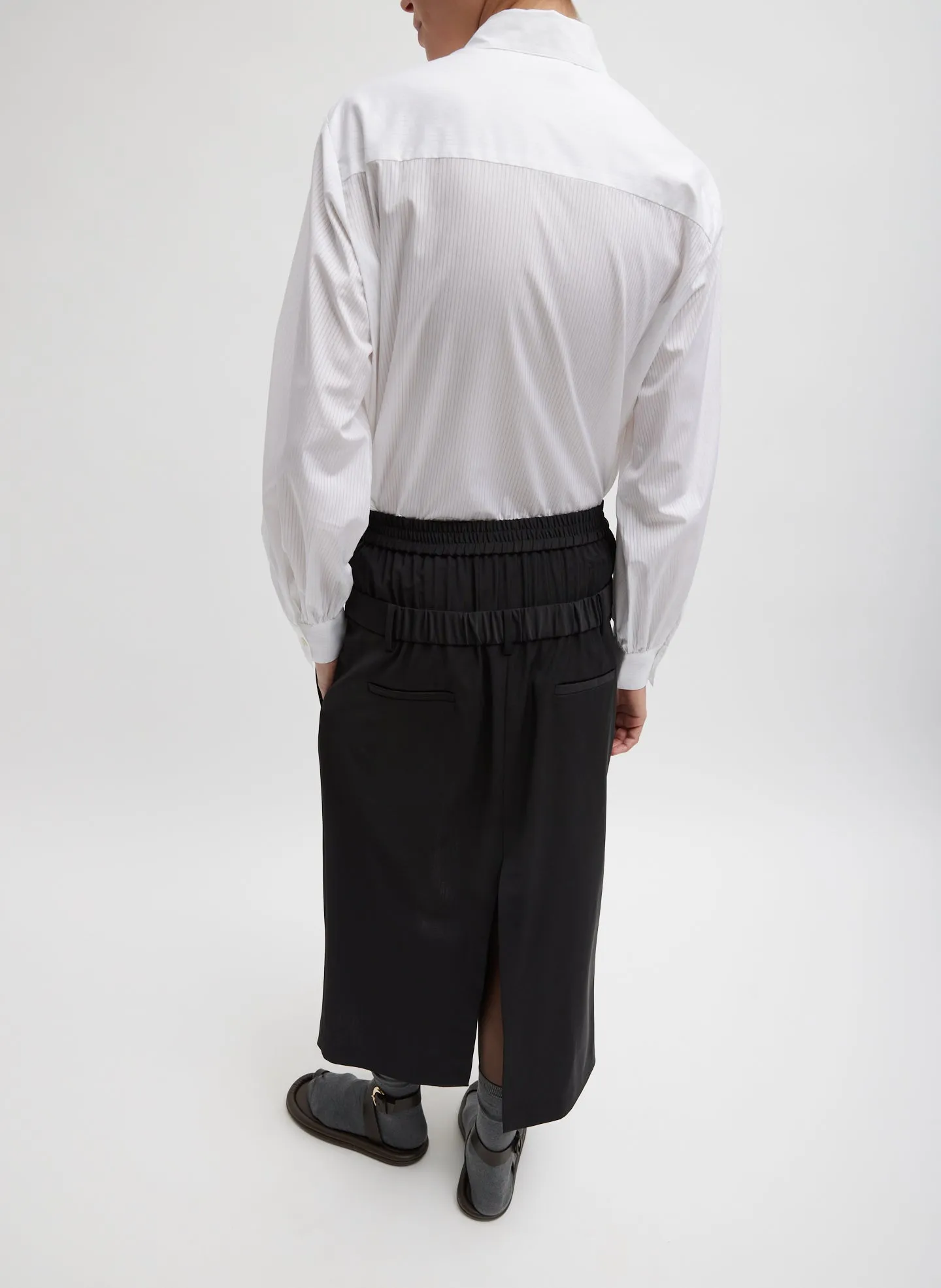 Recycled Tropical Wool Boxer Skirt sold by Tibi product image thumbnail 4