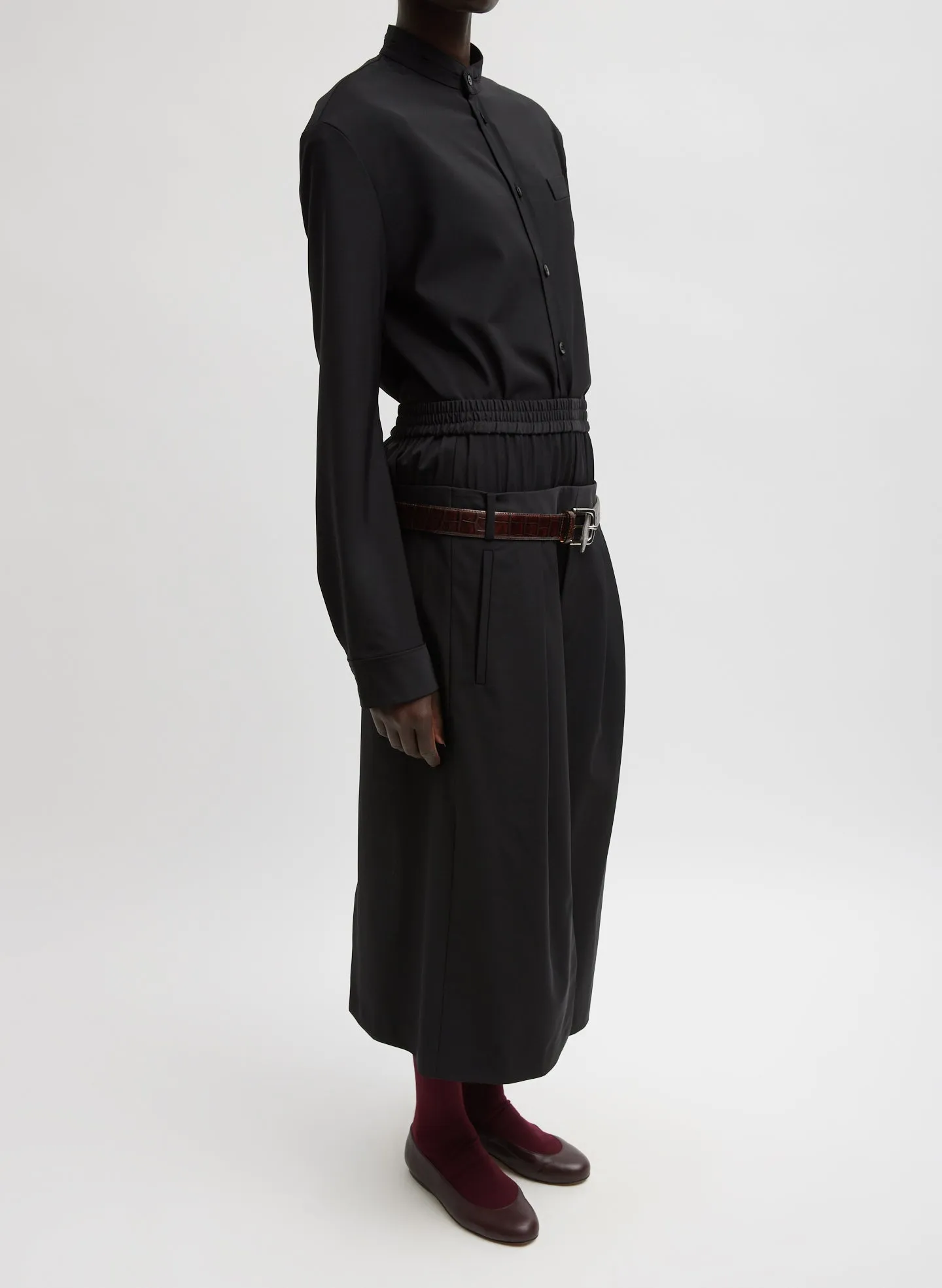 Recycled Tropical Wool Boxer Skirt sold by Tibi product image thumbnail 5