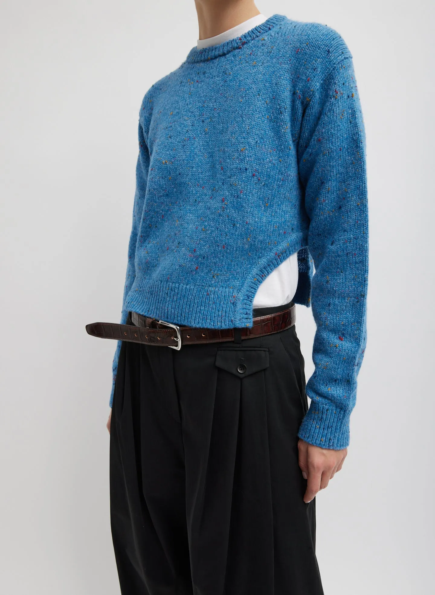 Confetti Shrunken Crewneck Pullover sold by Tibi