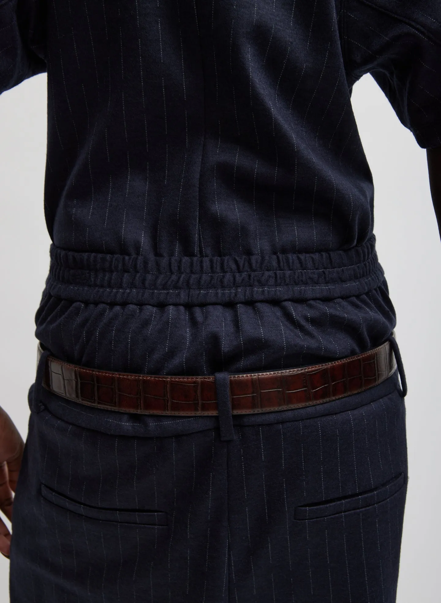 Newton Stripe Double Waist Boxer Trouser sold by Tibi product image thumbnail 4