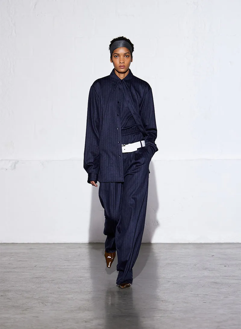 Newton Stripe Double Waist Boxer Trouser sold by Tibi product image thumbnail 2