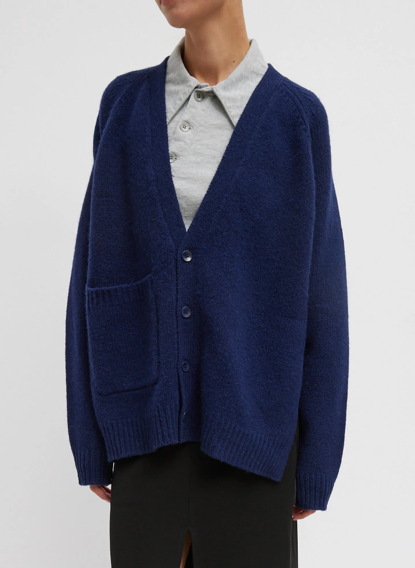 Soft Lambswool Half Cardigan sold by Tibi product image thumbnail 2