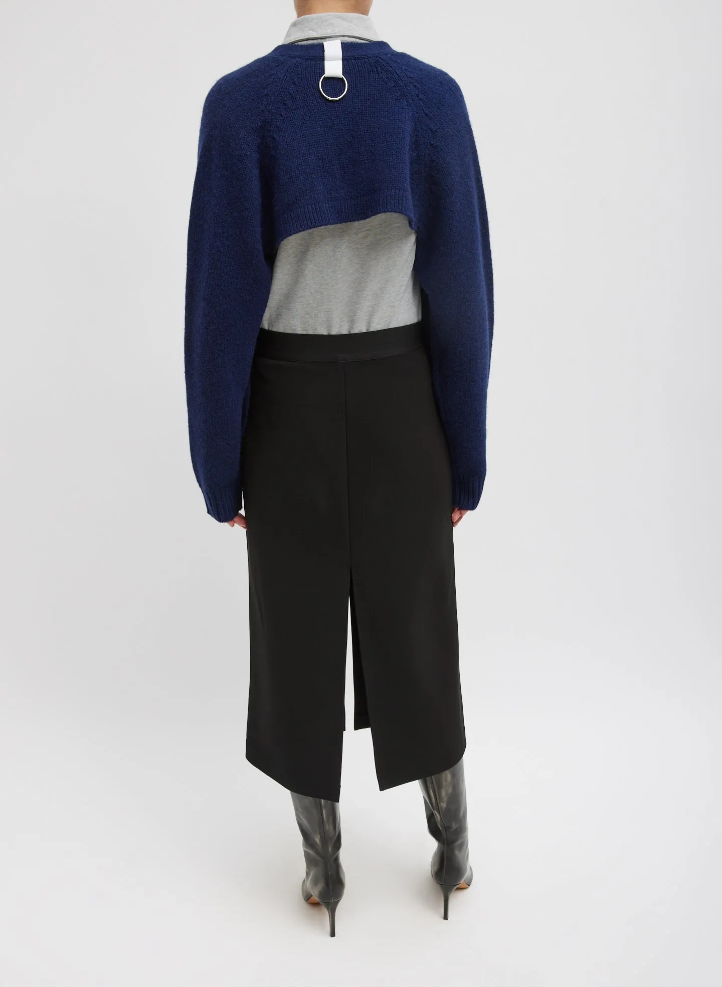 Soft Lambswool Half Cardigan sold by Tibi product image thumbnail 3