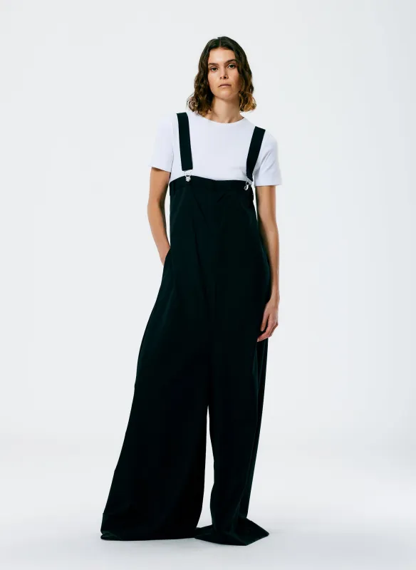 Dominic Pinstripe Overall Wide Leg Pant made by Tibi