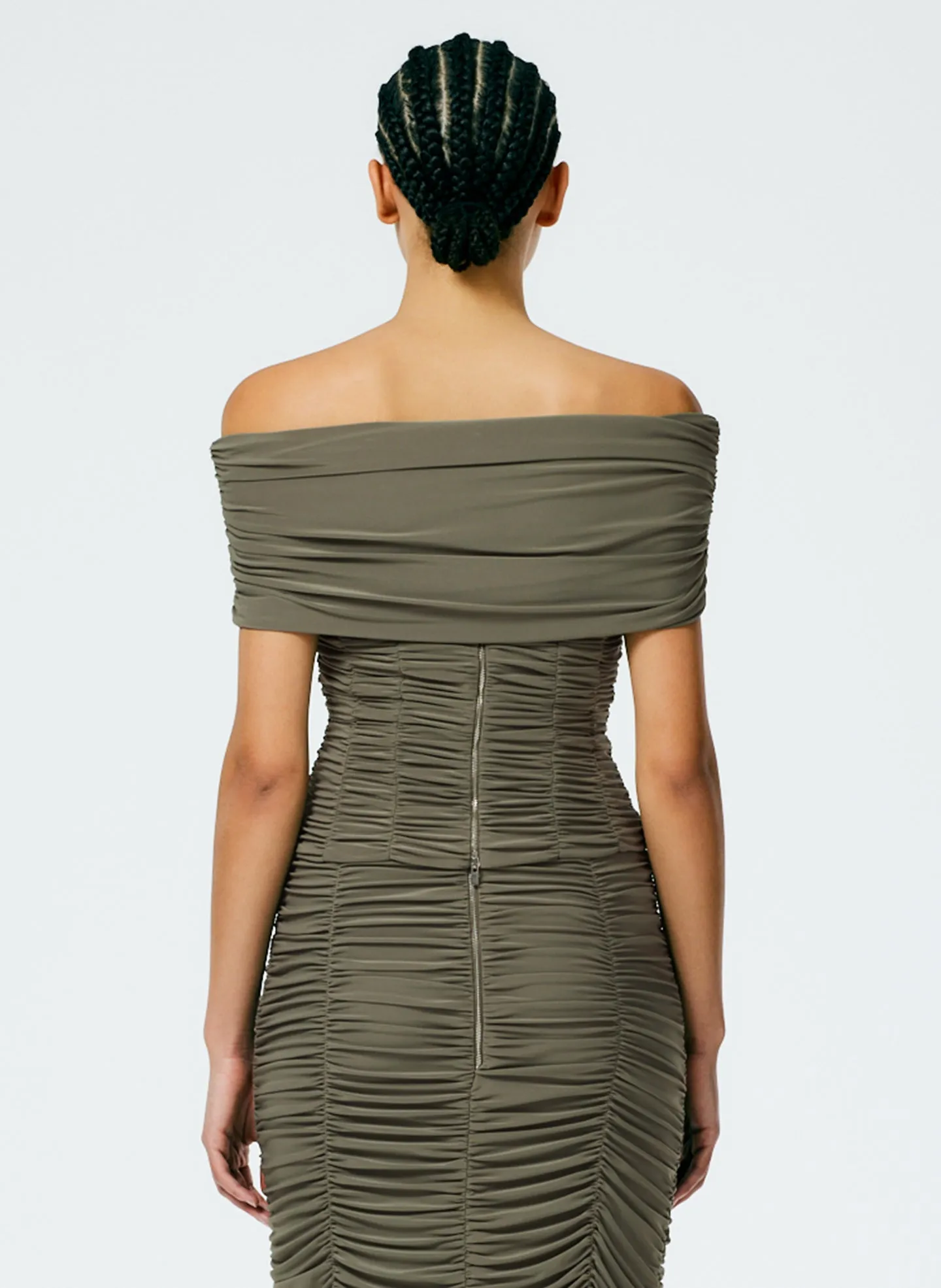 Drapey Jersey Ruched Strapless Top sold by Tibi product image thumbnail 4