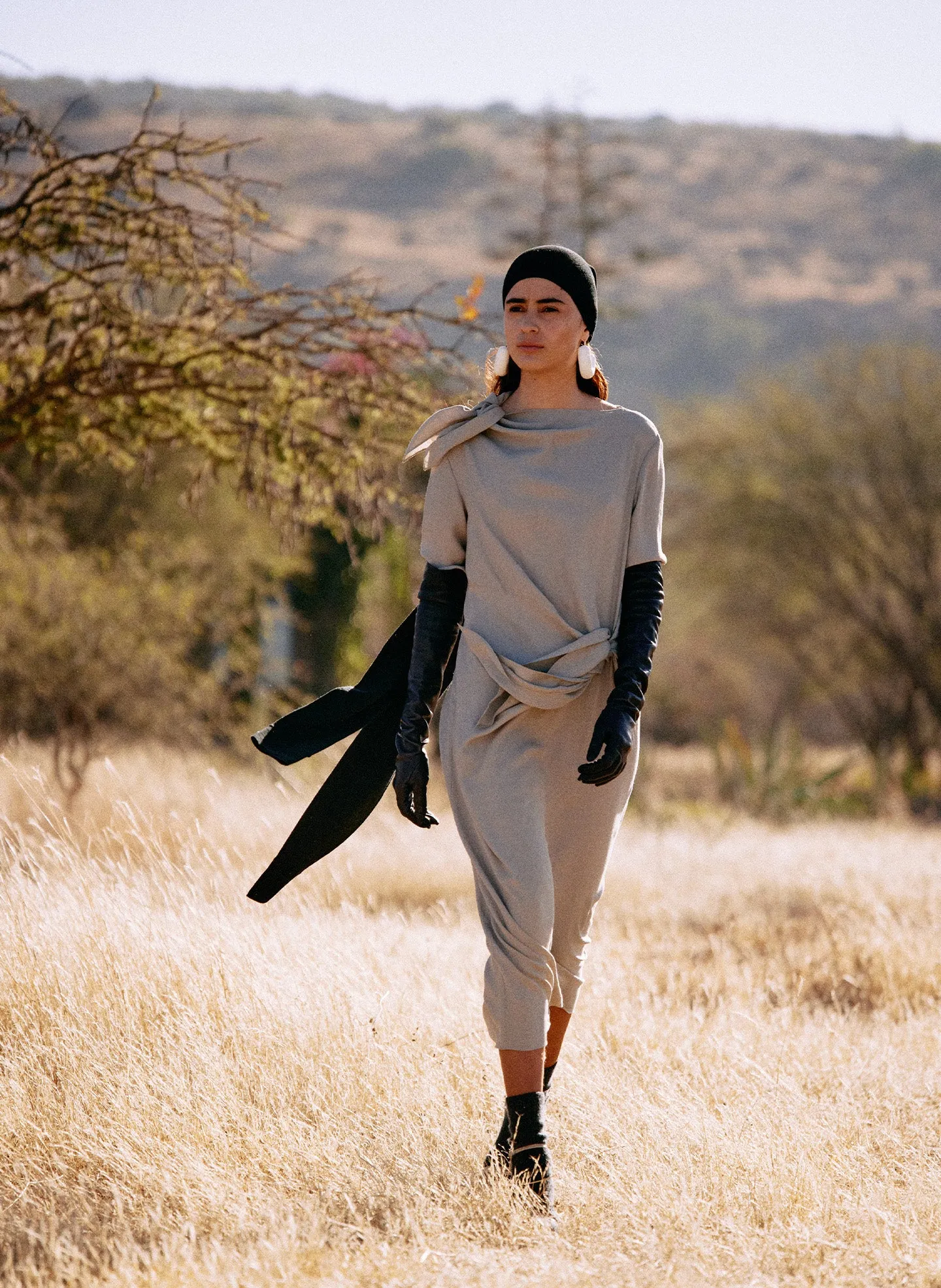 Feather Weight Eco Crepe Benedict Dress sold by Tibi product image thumbnail 2