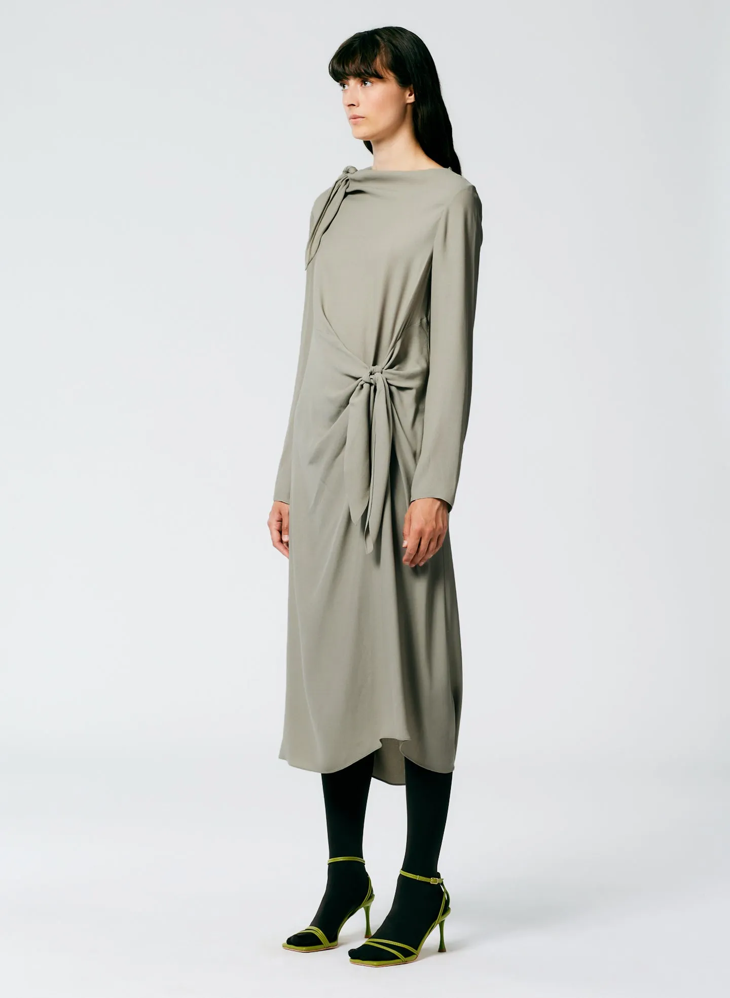 Feather Weight Eco Crepe Benedict Dress sold by Tibi product image thumbnail 4