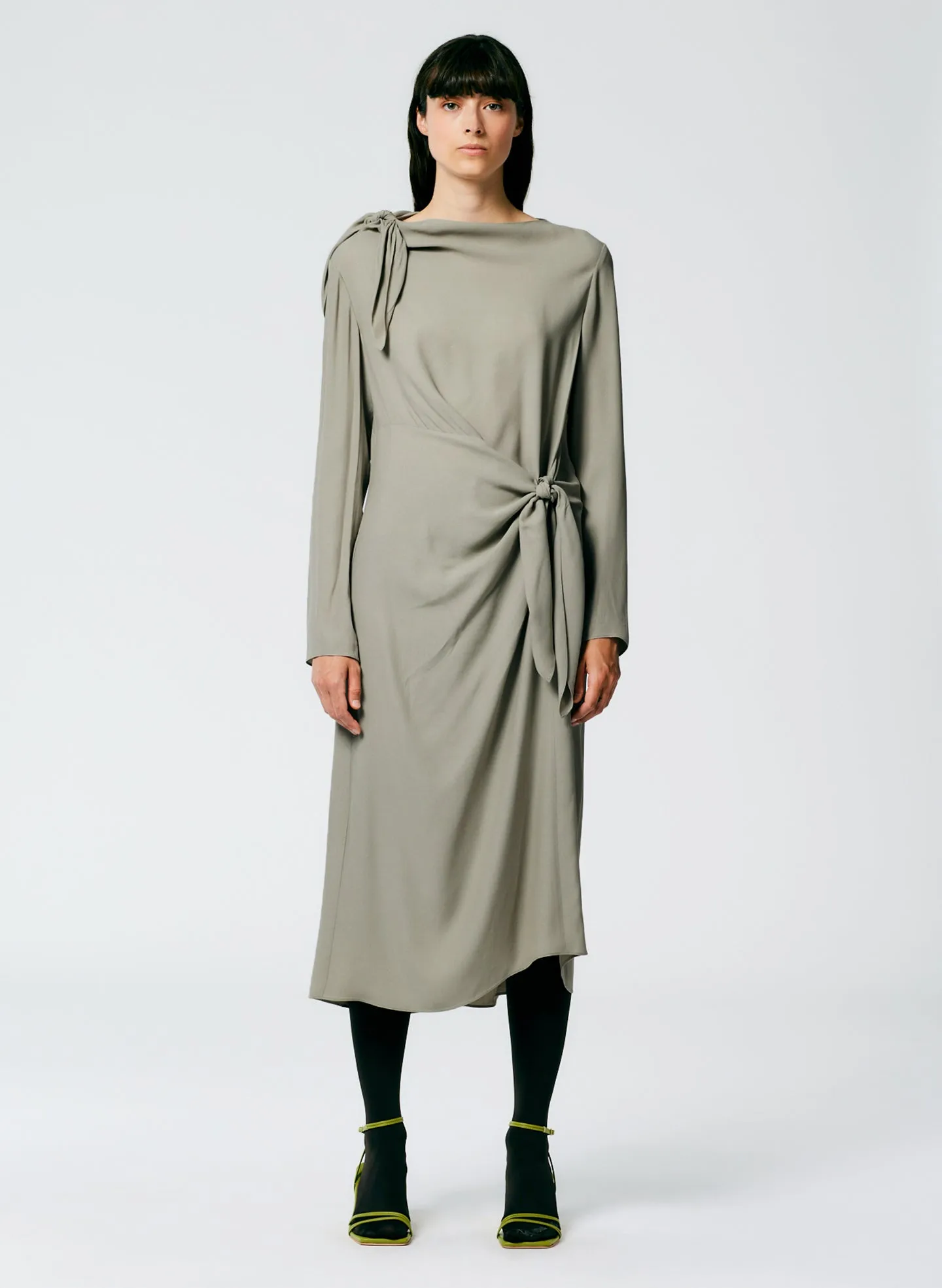 Feather Weight Eco Crepe Benedict Dress sold by Tibi product image thumbnail 3