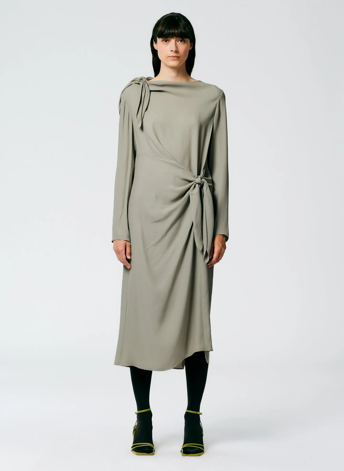 Feather Weight Eco Crepe Benedict Dress sold by Tibi