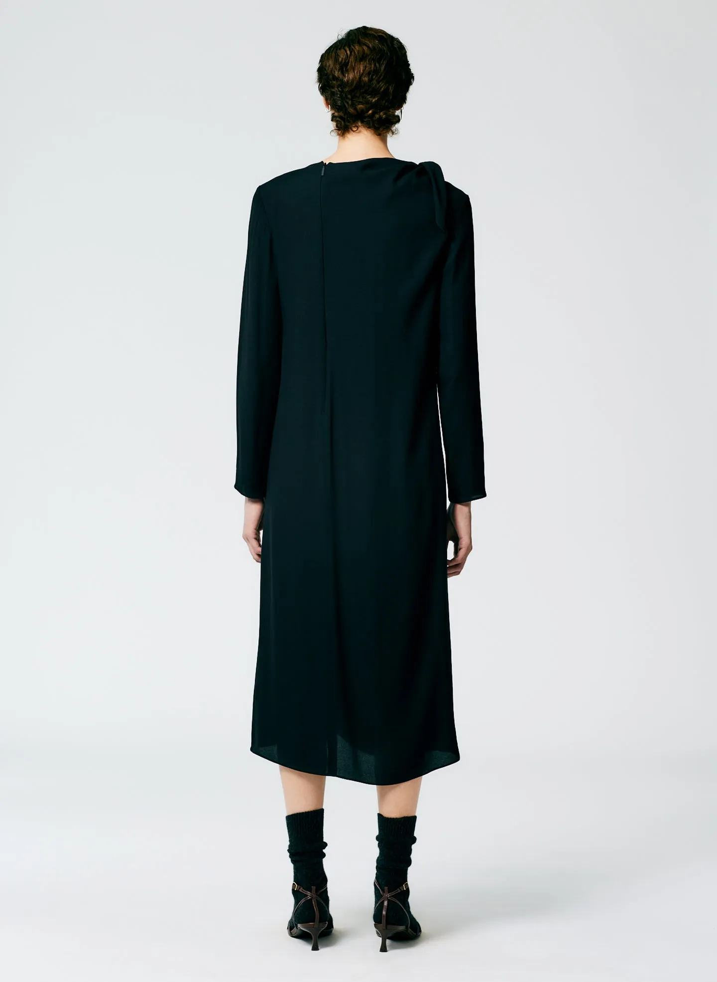 Feather Weight Eco Crepe Benedict Dress sold by Tibi product image thumbnail 3