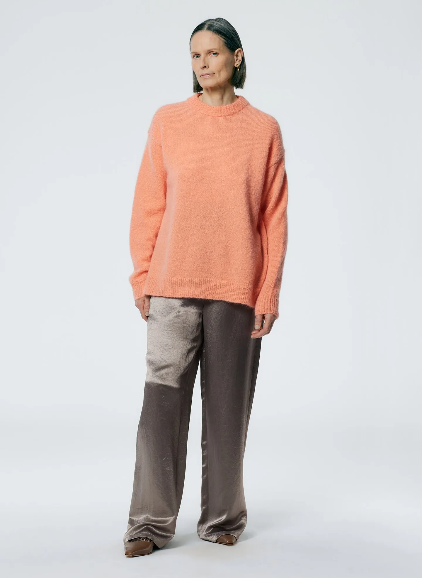 Soft Mohair Crewneck Easy Pullover sold by Tibi product image thumbnail 5