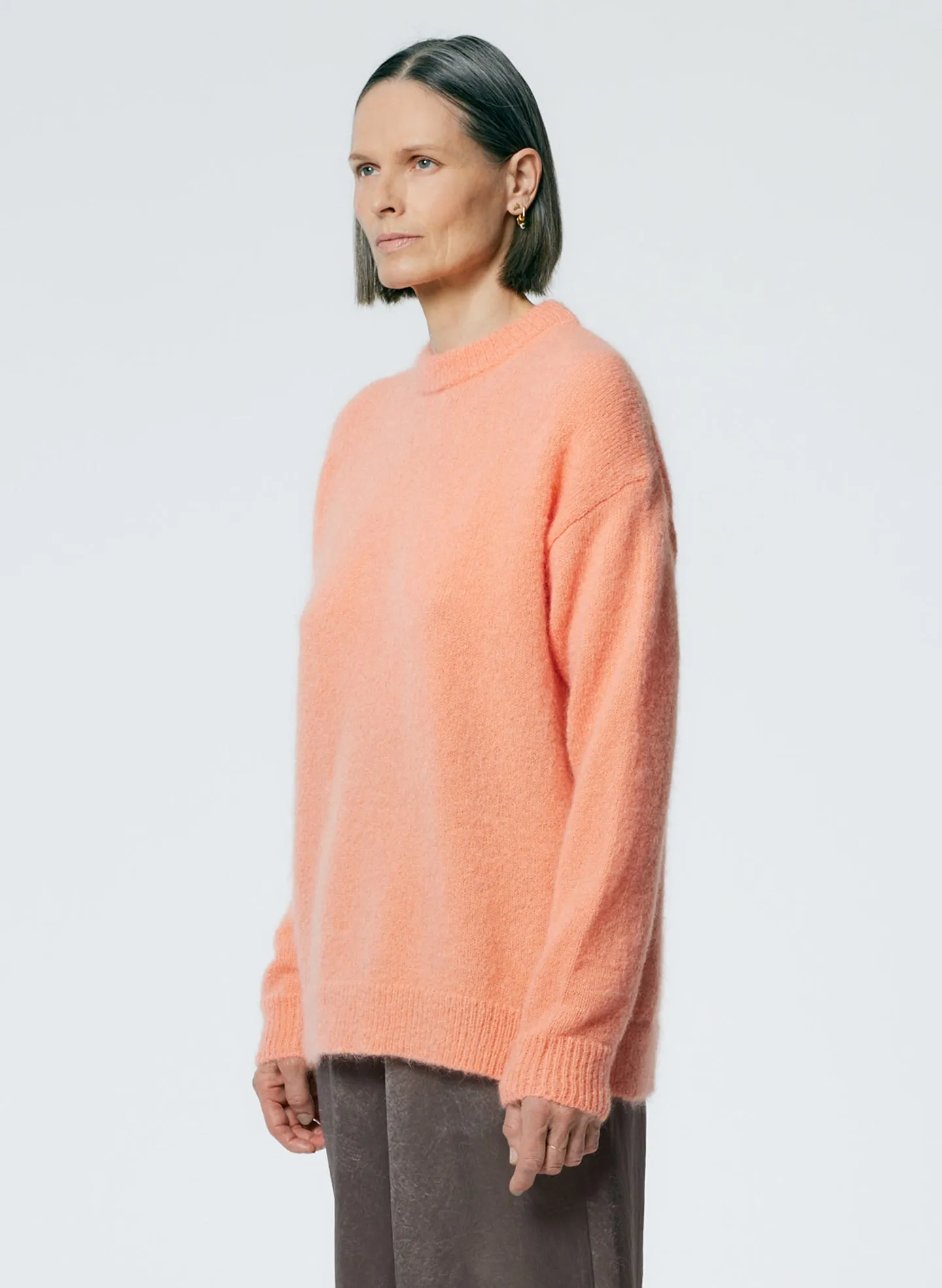 Soft Mohair Crewneck Easy Pullover sold by Tibi product image thumbnail 3