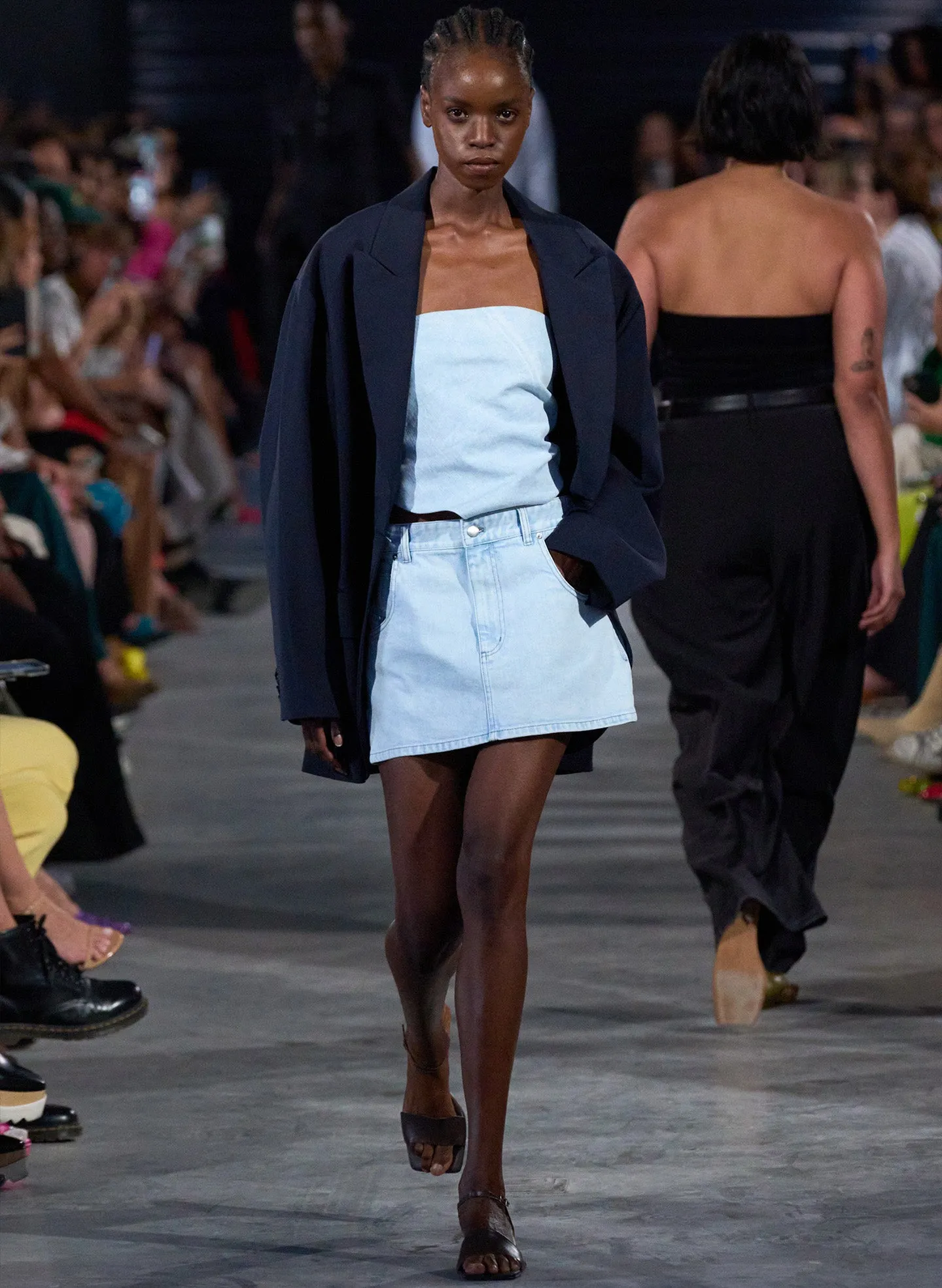Bleached Denim Tie Back Handkerchief Top sold by Tibi product image thumbnail 2