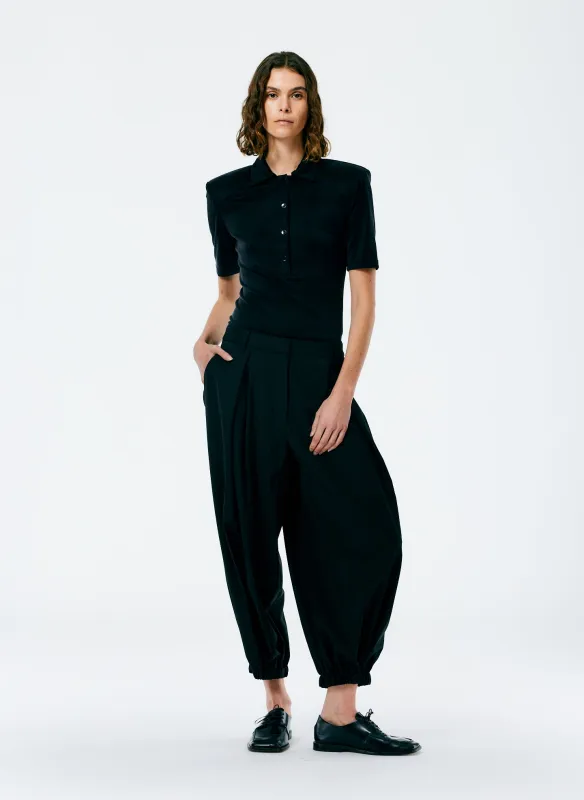 Dominic Pinstripe Eden Pleated Balloon Pant sold by Tibi