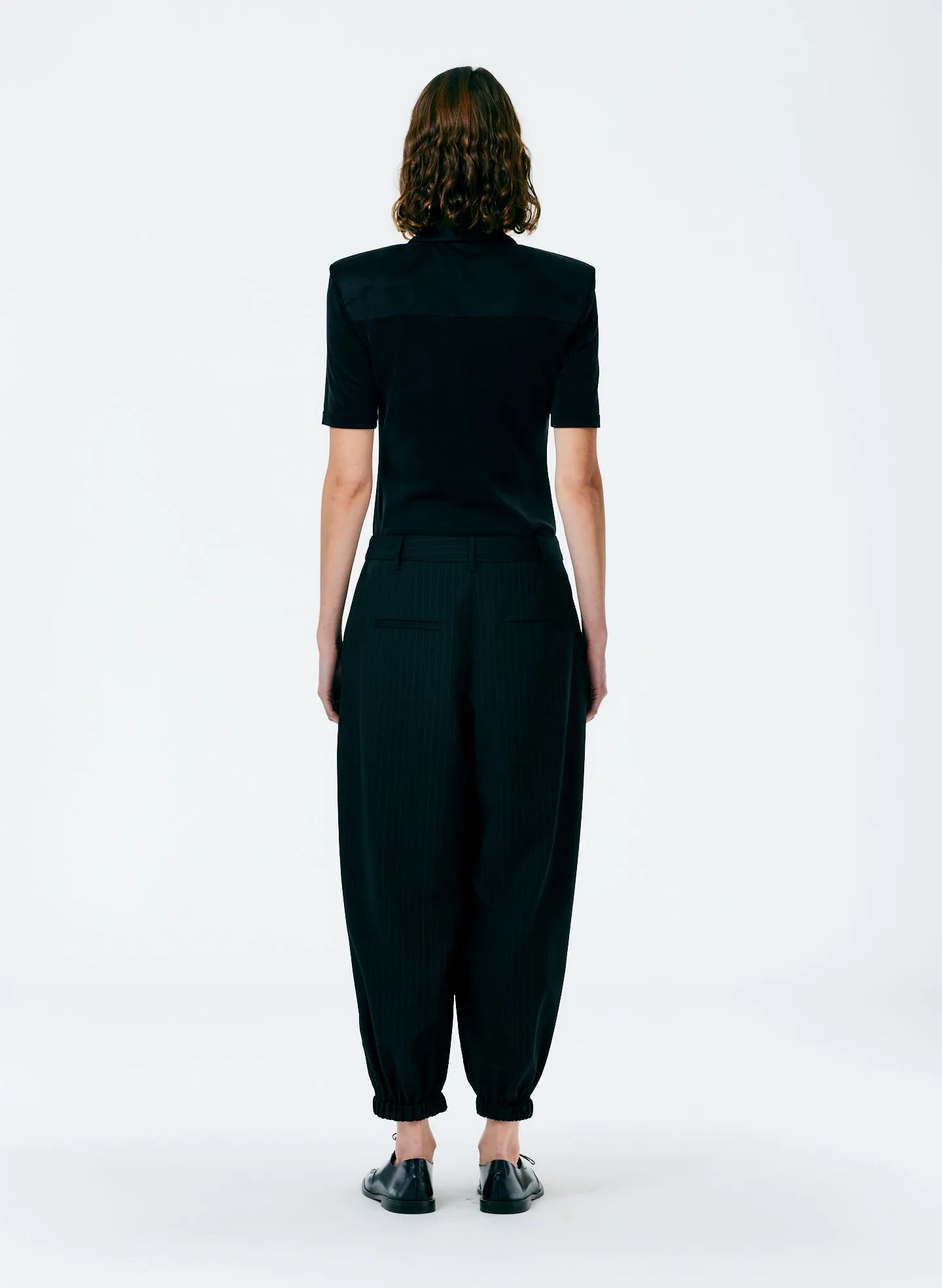 Dominic Pinstripe Eden Pleated Balloon Pant sold by Tibi product image thumbnail 3