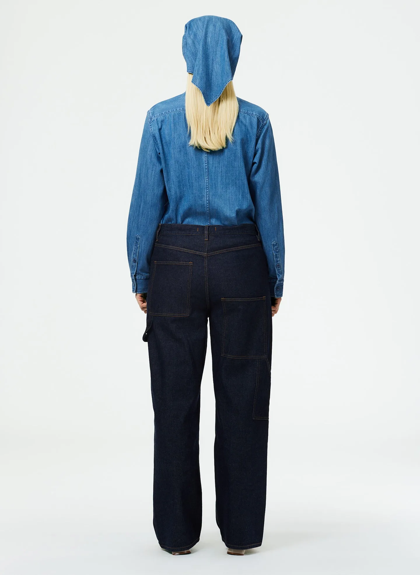 Indigo Denim Sam Jean sold by Tibi product image thumbnail 3
