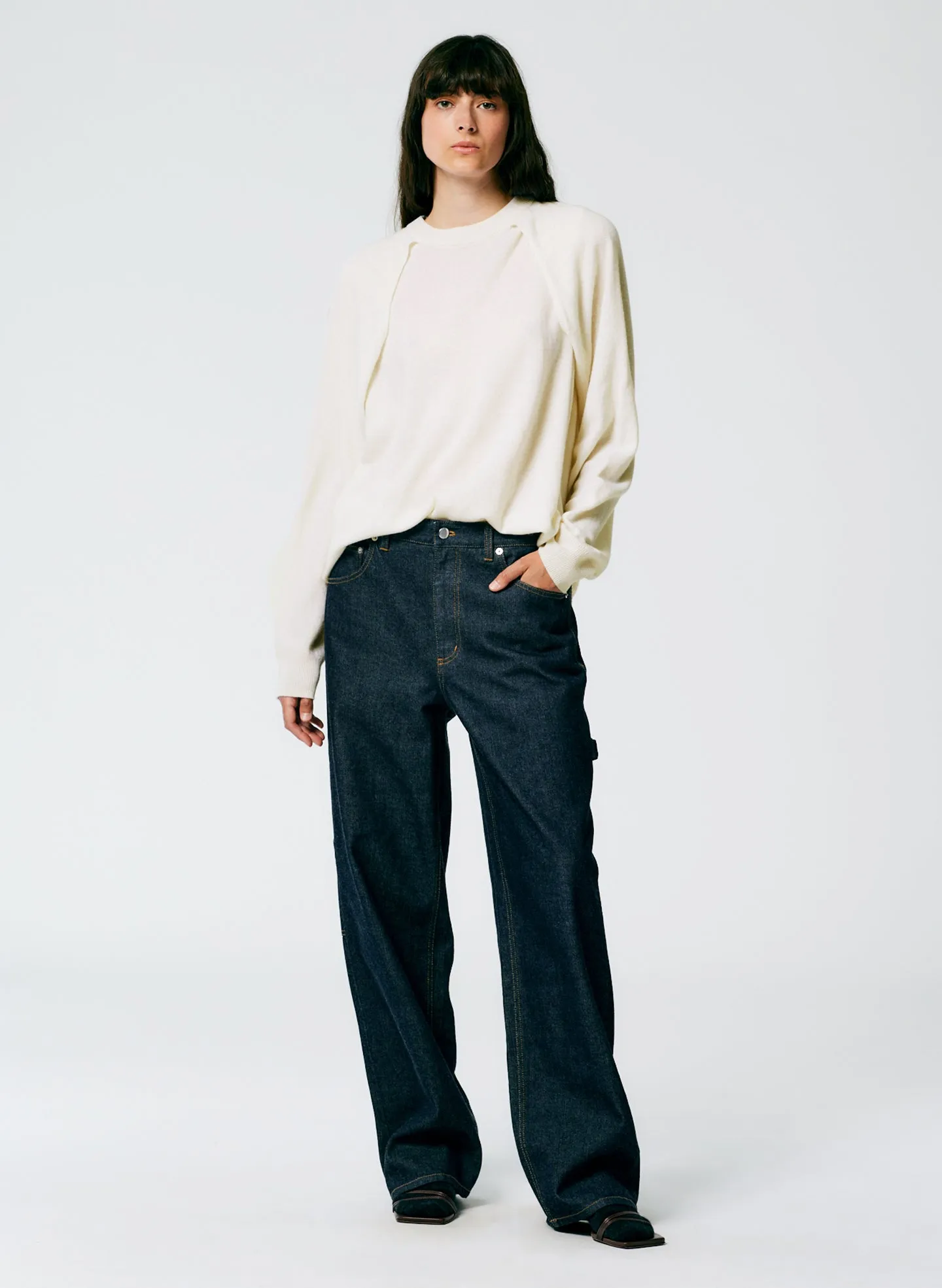 Indigo Denim Sam Jean sold by Tibi product image thumbnail 4