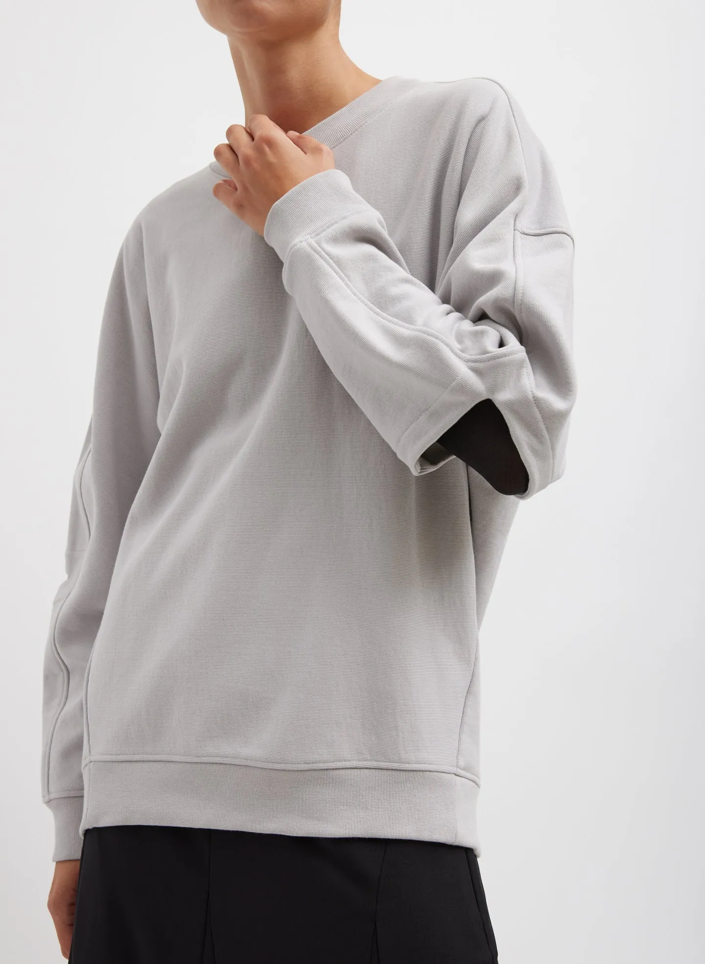 Cocoon Crewneck Sweatshirt sold by Tibi product image thumbnail 4