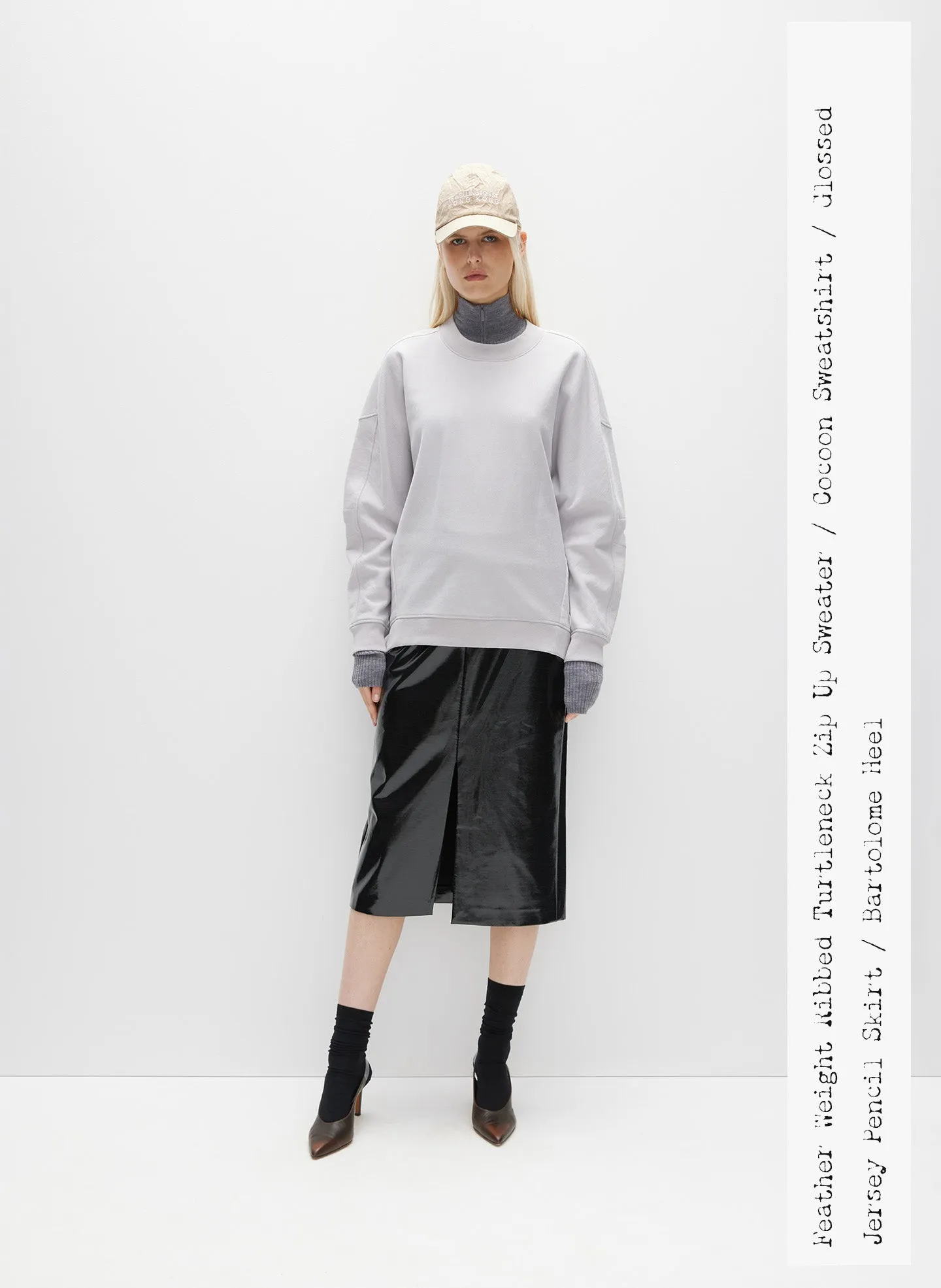 Cocoon Crewneck Sweatshirt sold by Tibi product image thumbnail 2