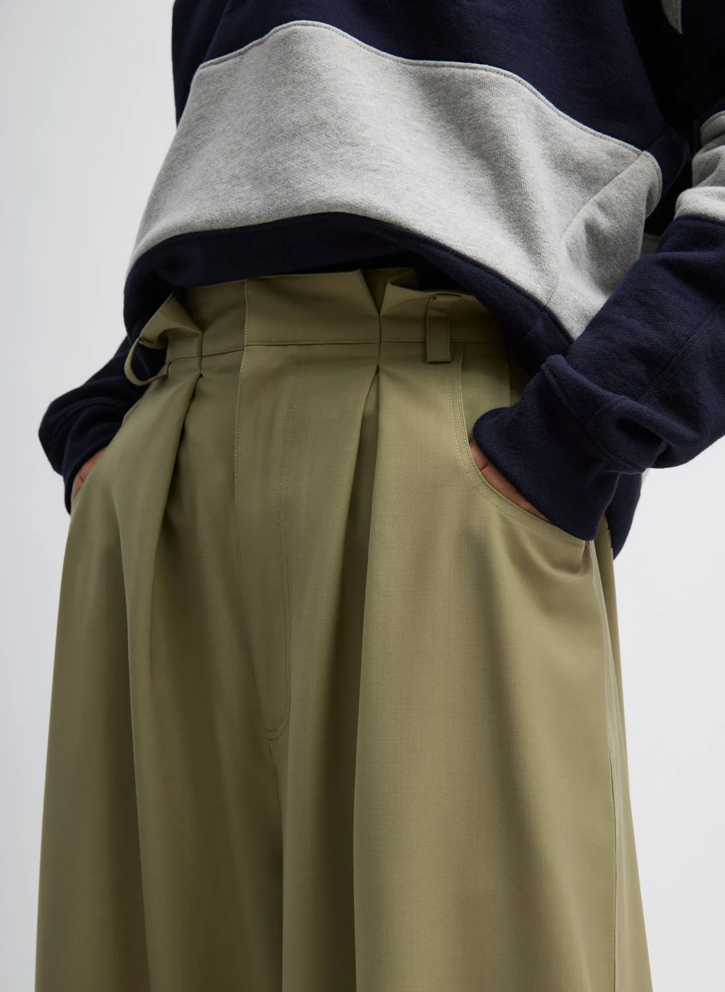 Tropical Wool Walker Wide Leg Pant sold by Tibi product image thumbnail 5