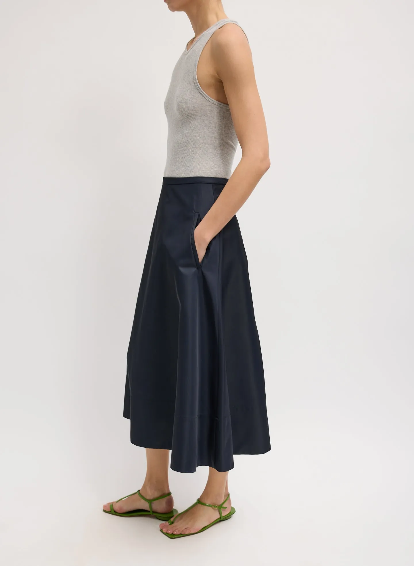 Eco Nylon Circle Skirt sold by Tibi product image thumbnail 4