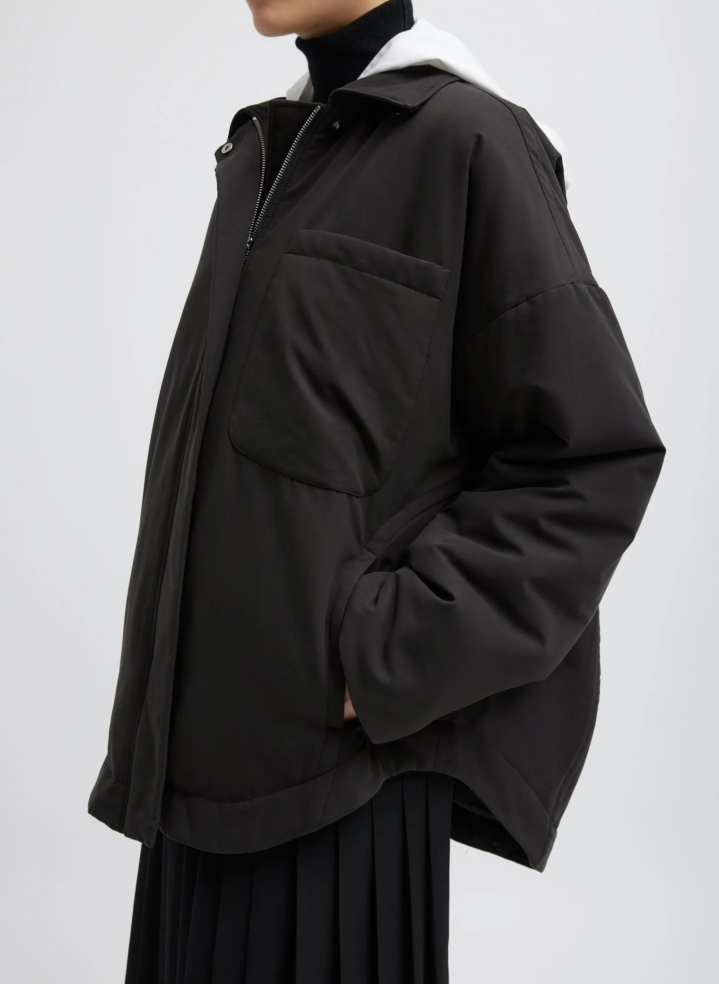 Clyde Padding Shirt Jacket sold by Tibi product image thumbnail 3