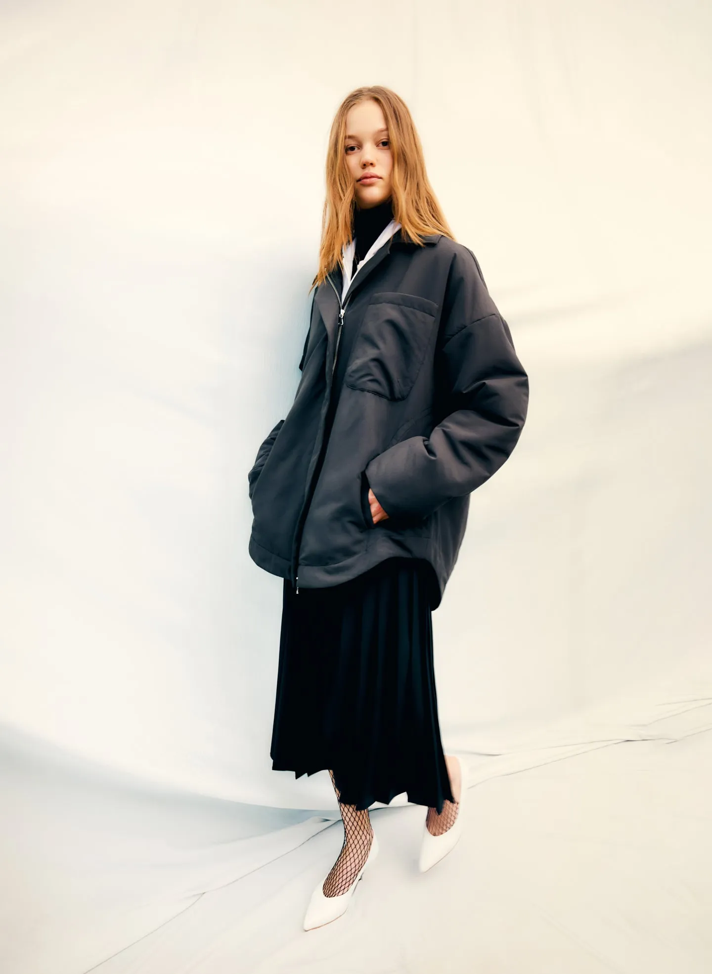 Clyde Padding Shirt Jacket sold by Tibi product image thumbnail 2