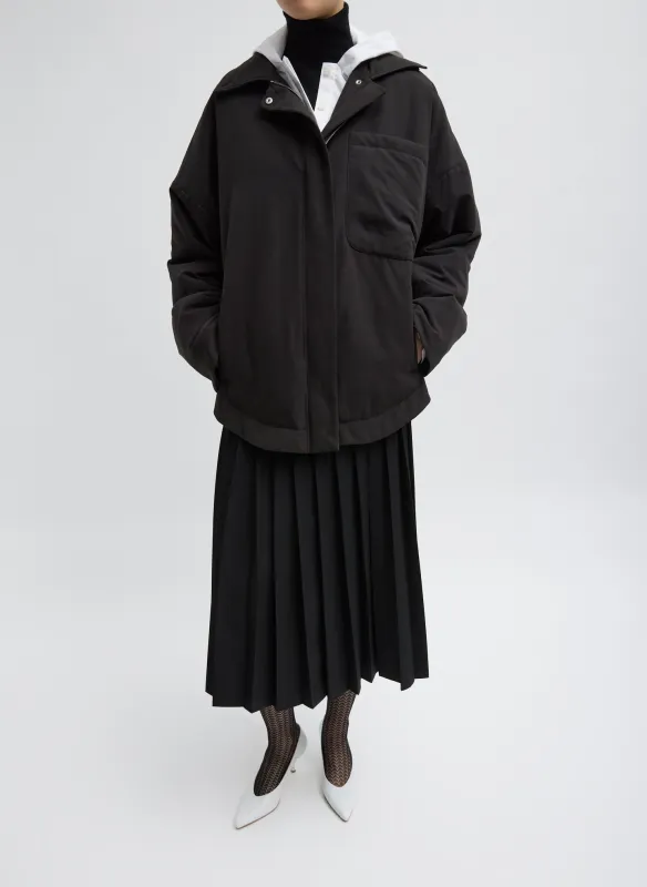 Clyde Padding Shirt Jacket made by Tibi