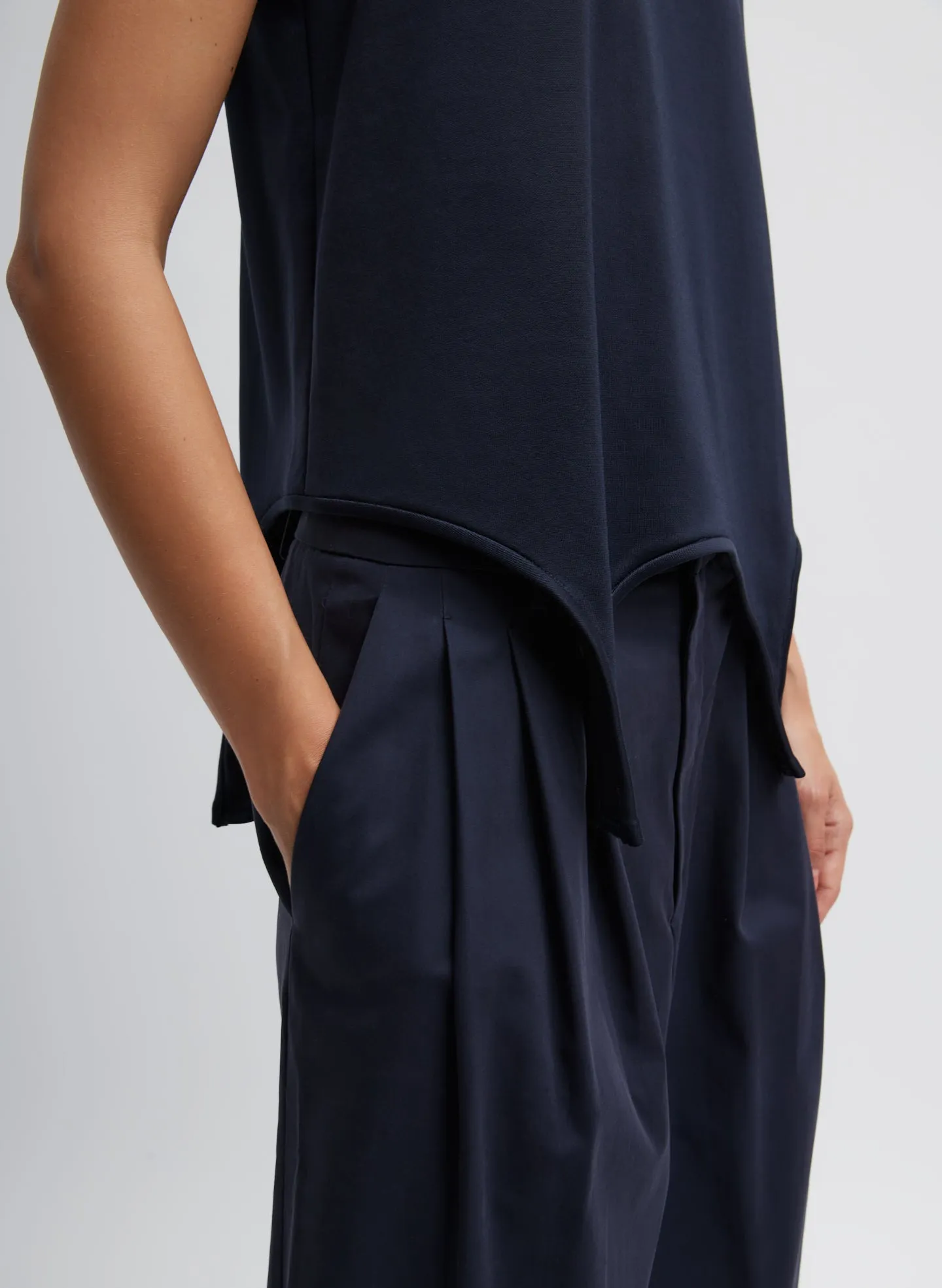 Bio Twill Triple Pleat Skirt sold by Tibi product image thumbnail 3