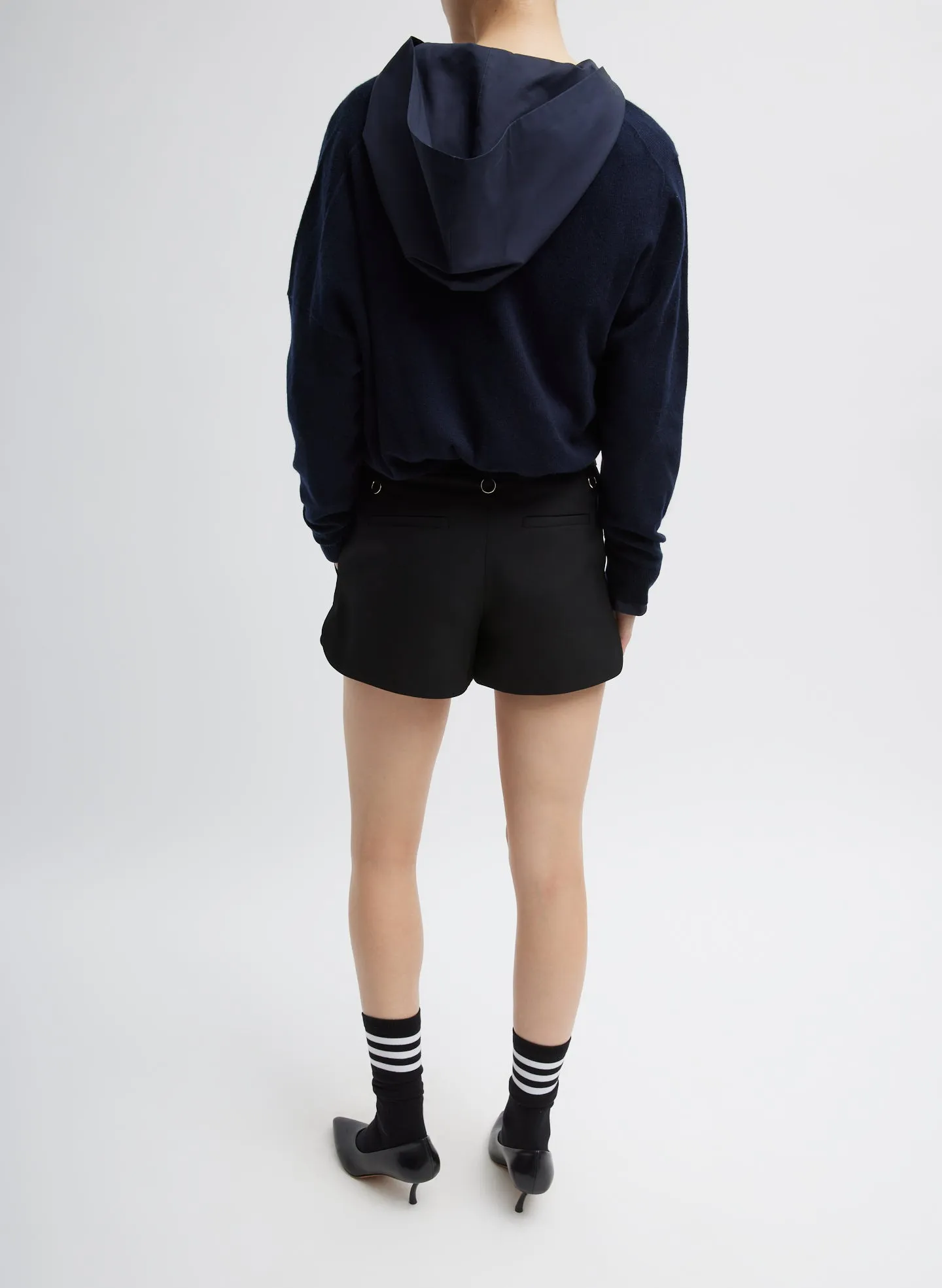 Washable Cashmere Warp V-Neck Pullover sold by Tibi product image thumbnail 4