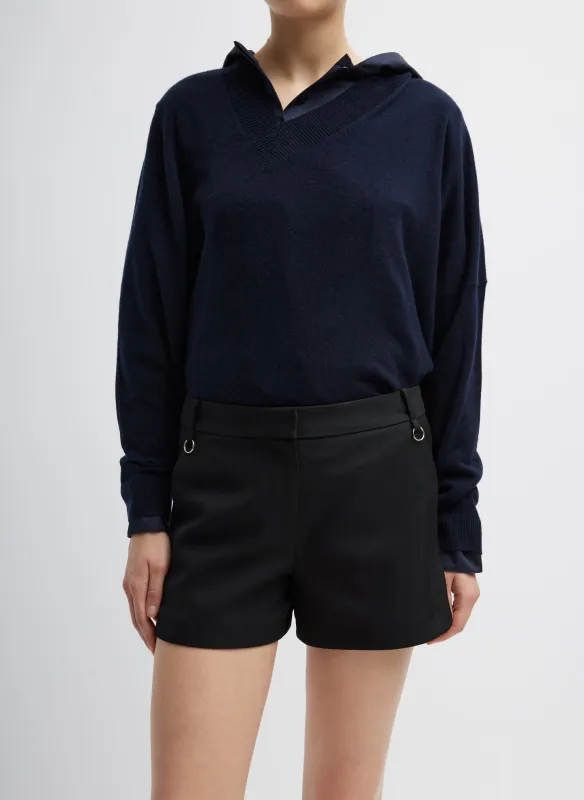 Washable Cashmere Warp V-Neck Pullover sold by Tibi