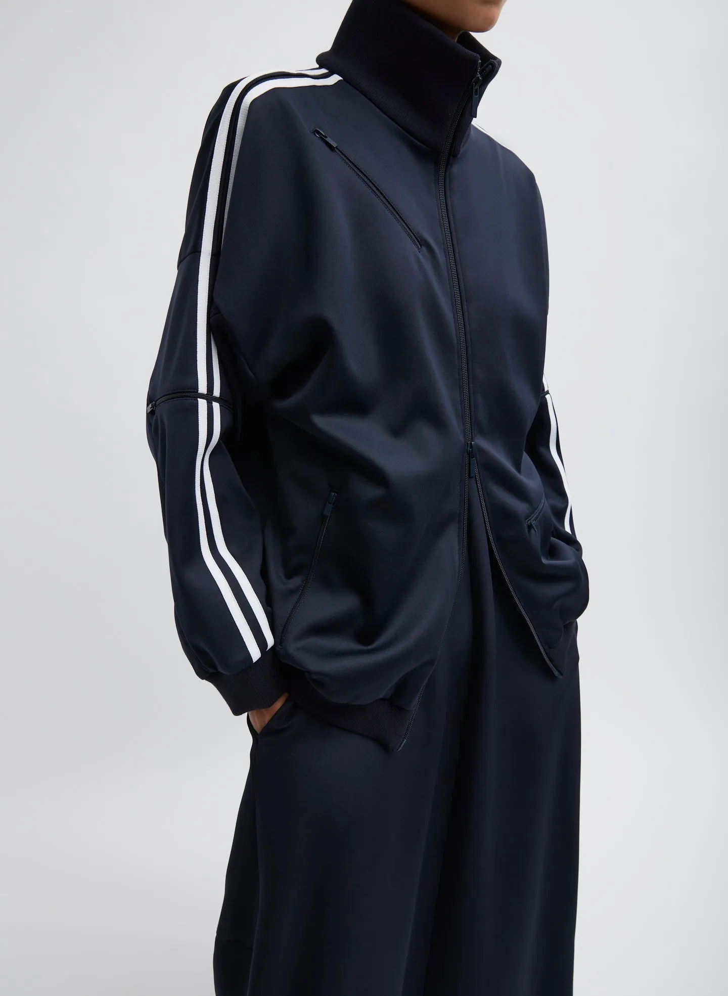 Active Knit Zipper Detailed Track Jacket sold by Tibi