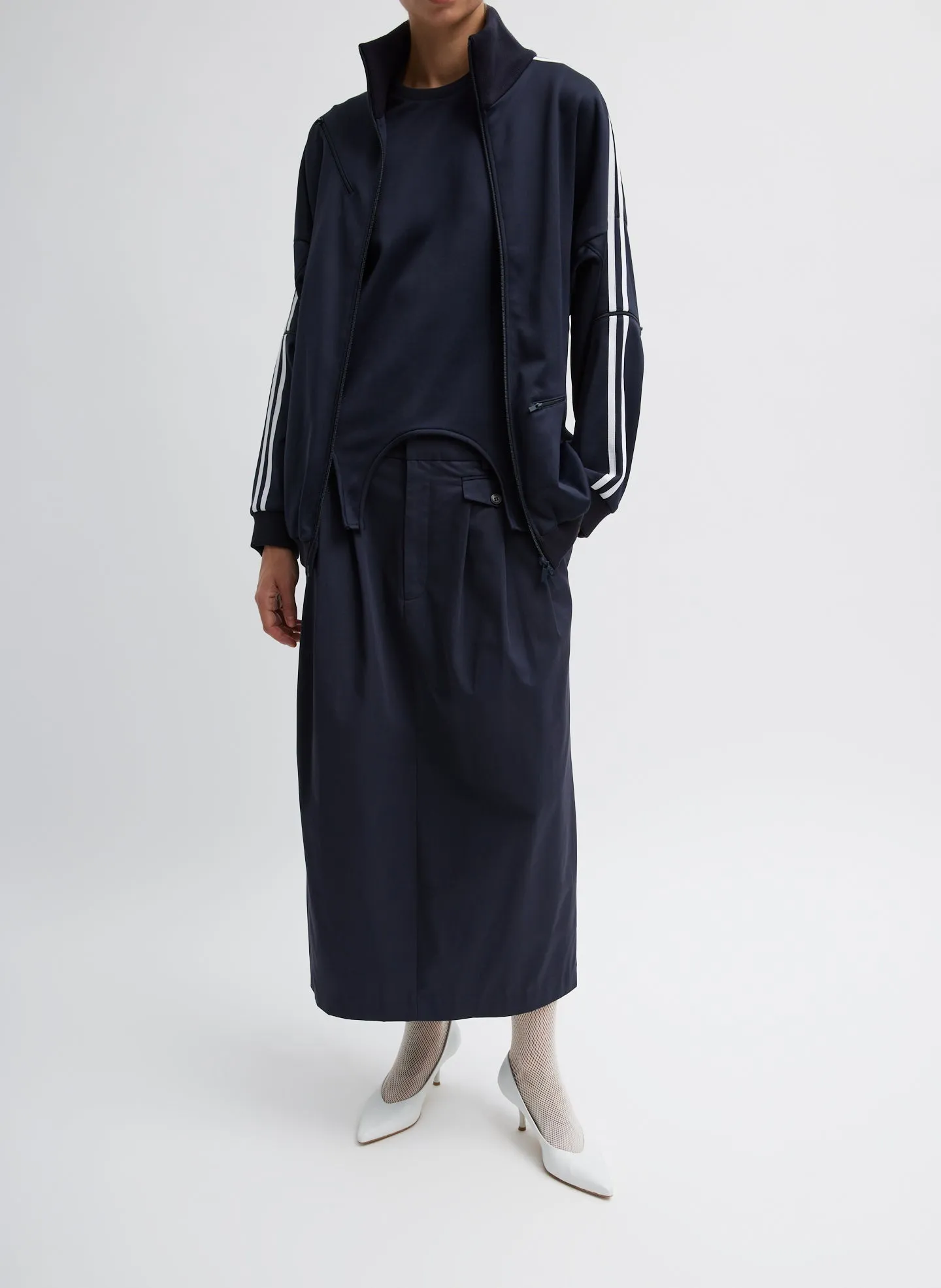 Active Knit Zipper Detailed Track Jacket sold by Tibi product image thumbnail 5