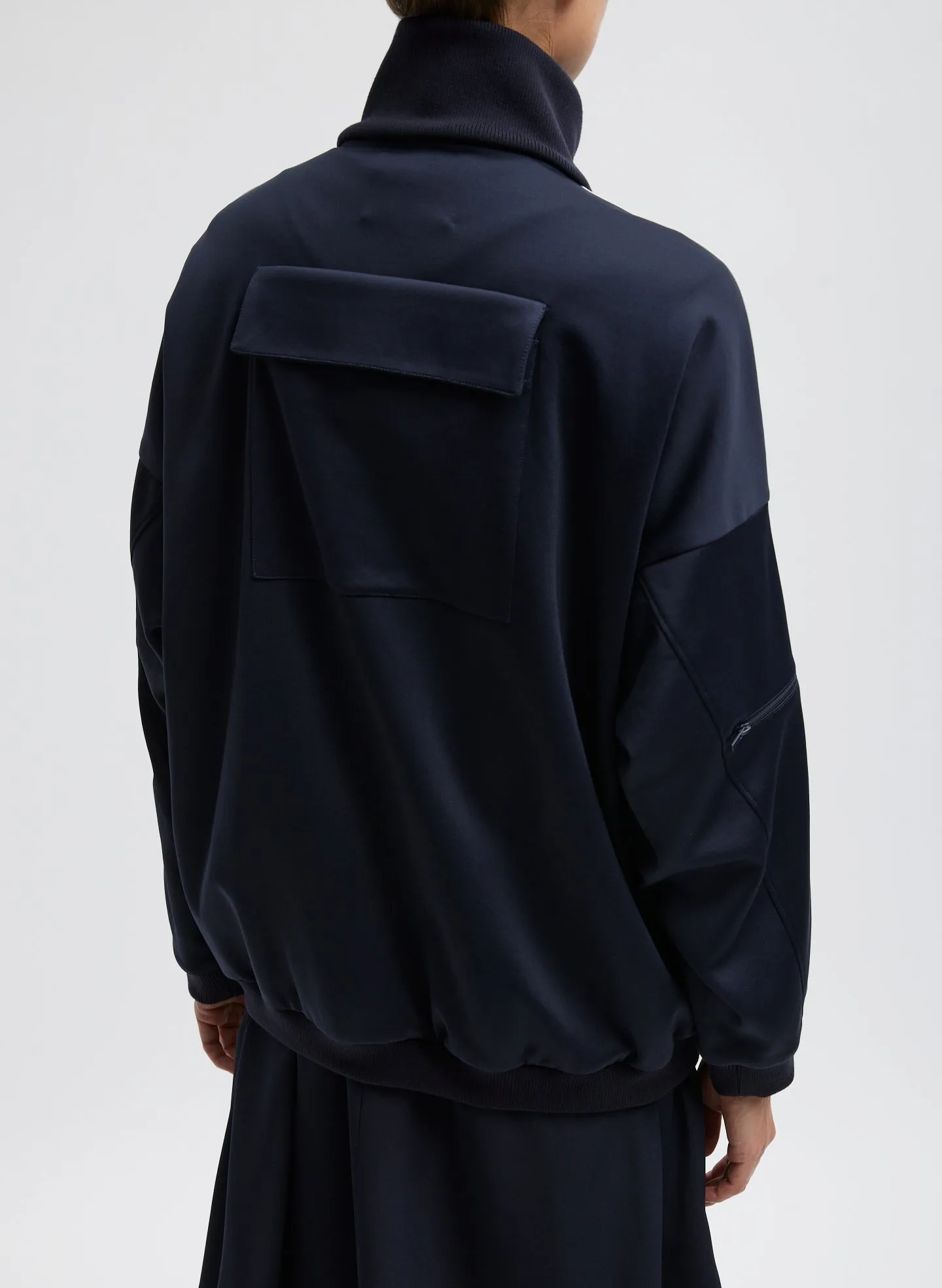 Active Knit Zipper Detailed Track Jacket sold by Tibi product image thumbnail 4