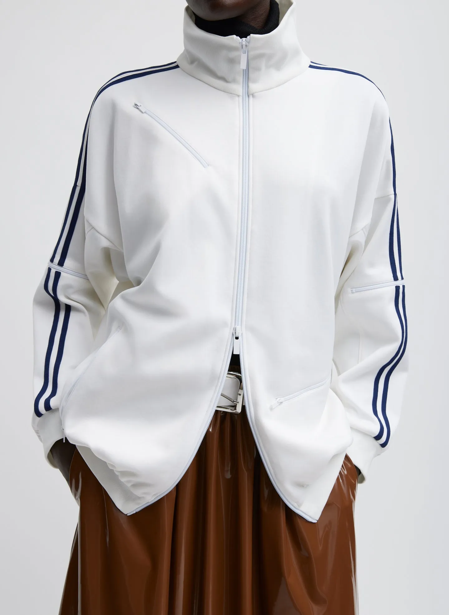 Active Knit Zipper Detailed Track Jacket sold by Tibi