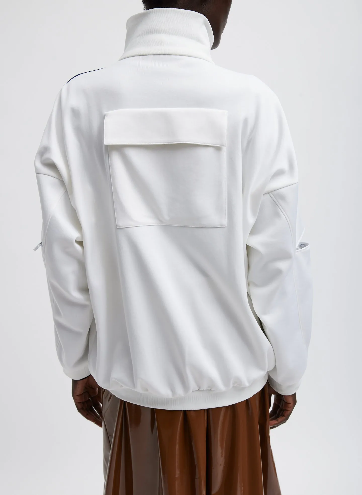 Active Knit Zipper Detailed Track Jacket sold by Tibi product image thumbnail 5