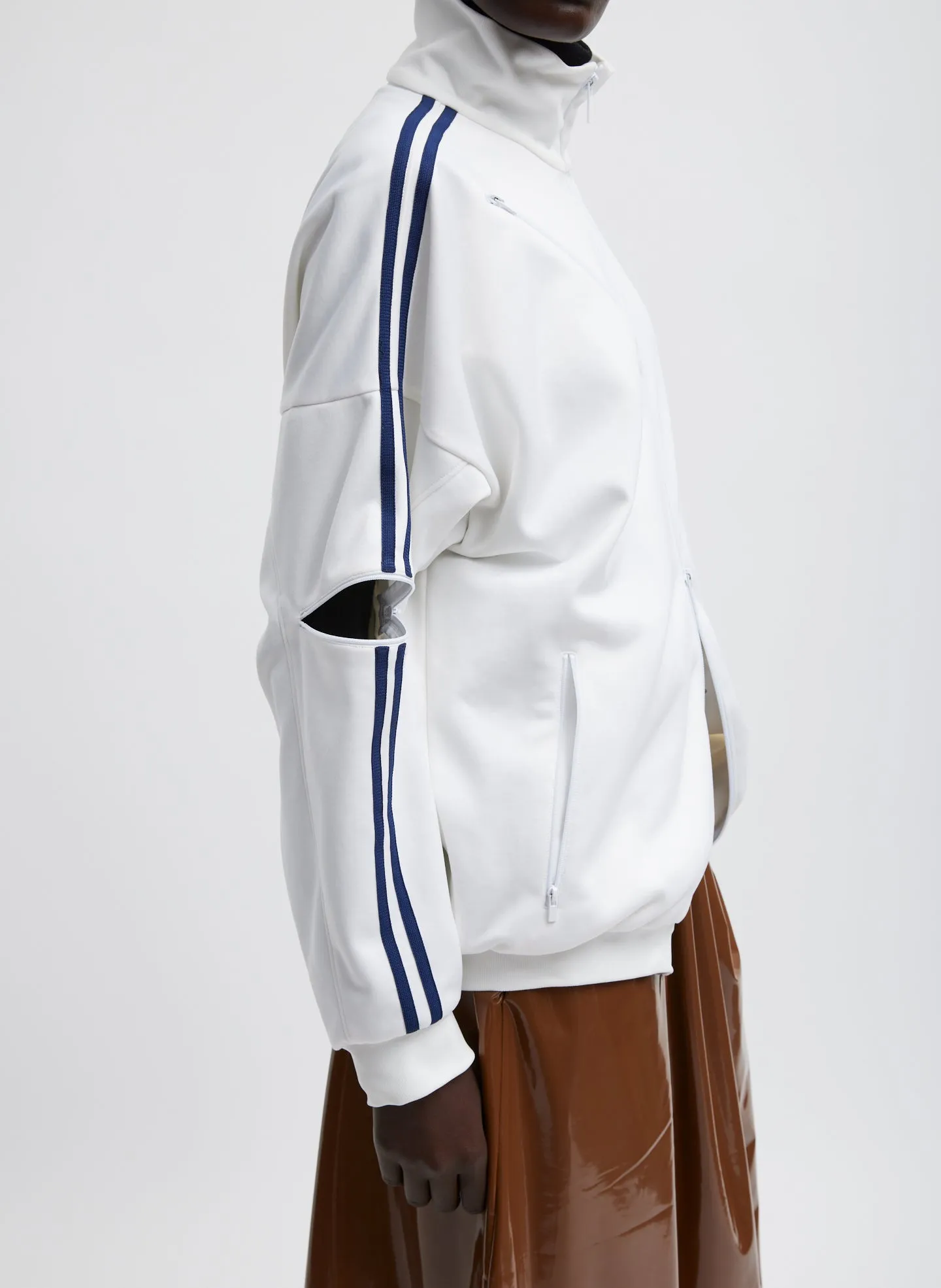 Active Knit Zipper Detailed Track Jacket sold by Tibi product image thumbnail 4