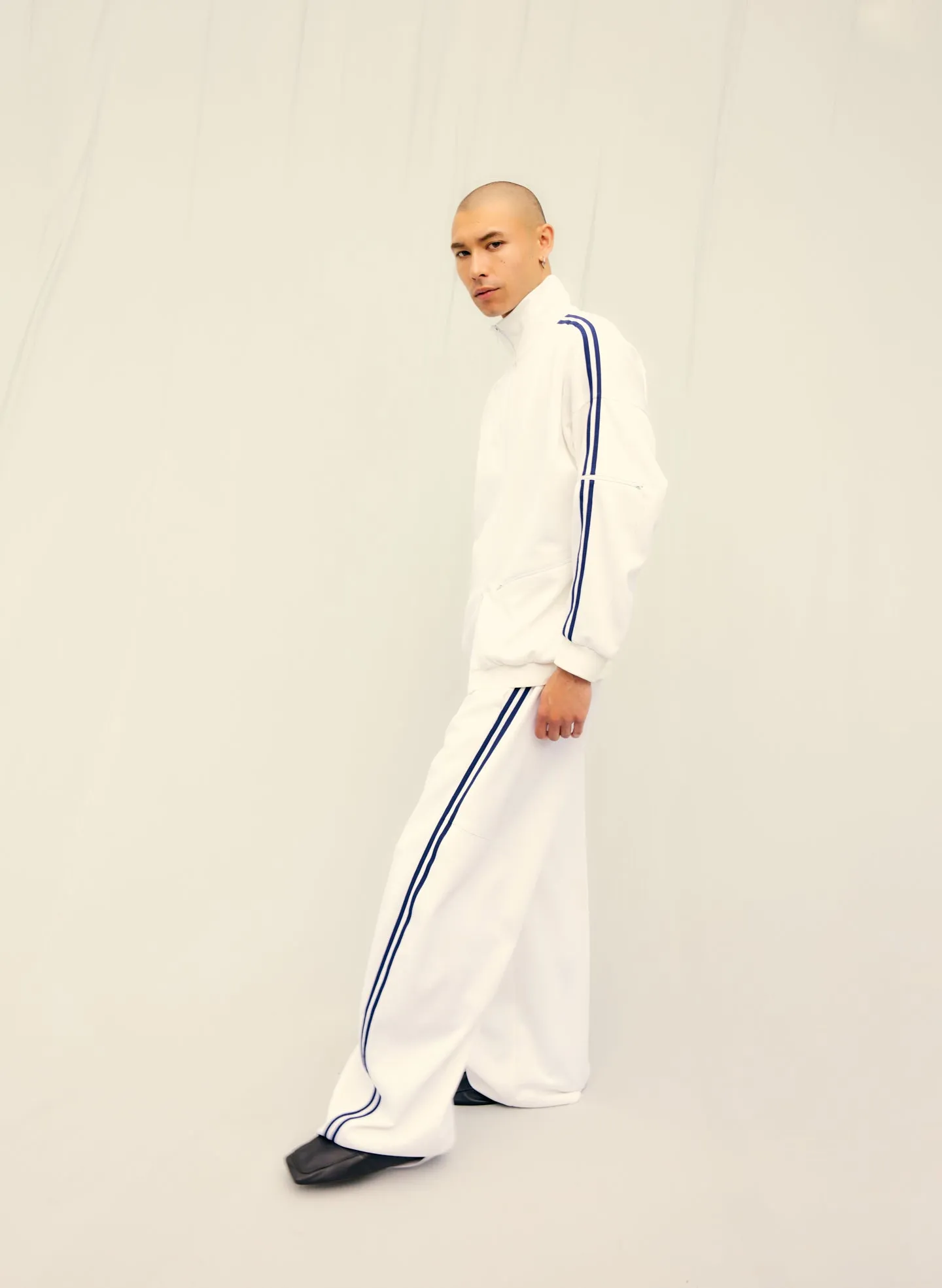 Active Knit Zipper Detailed Track Jacket sold by Tibi product image thumbnail 2