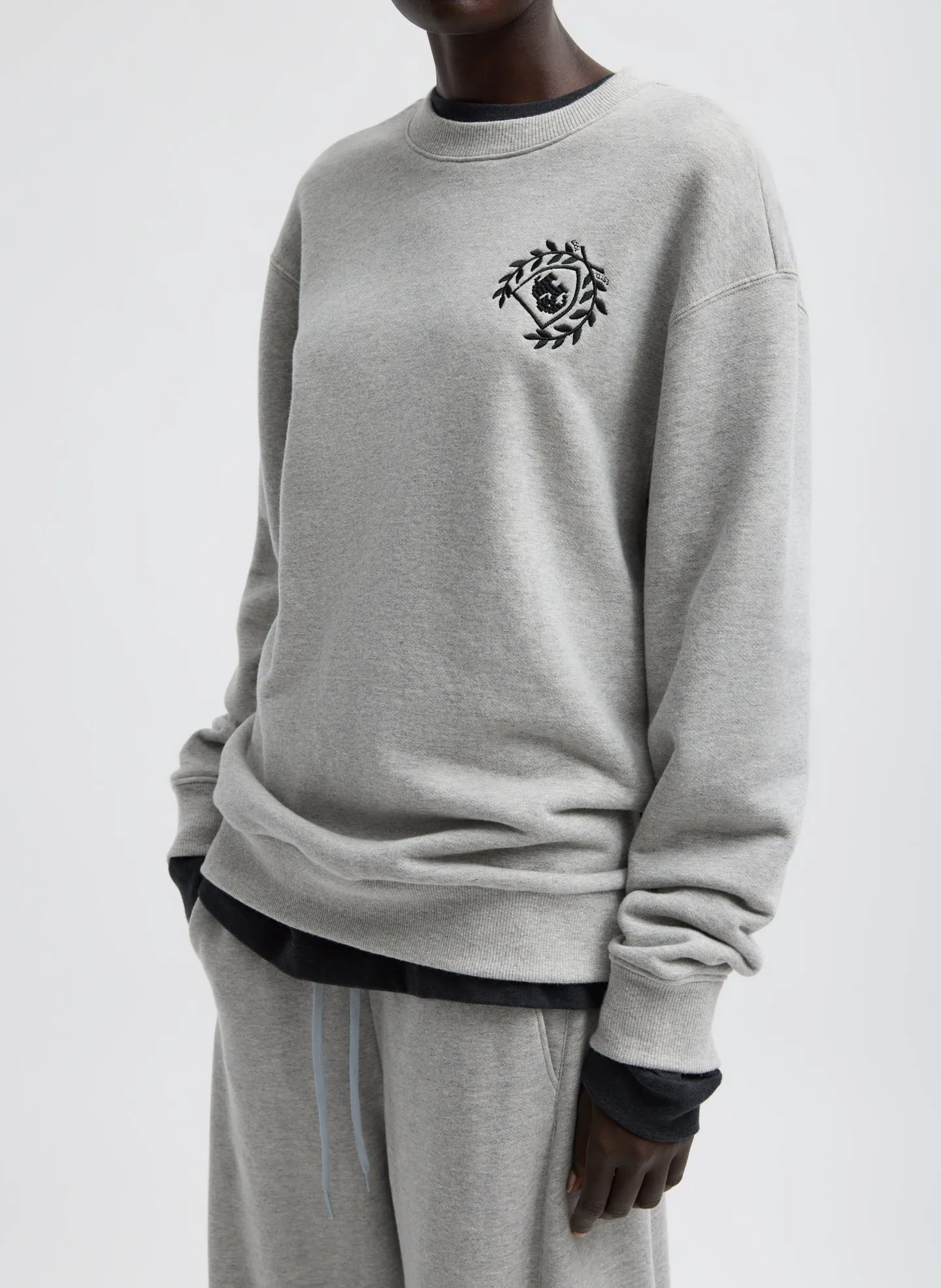Embroidered Patch Sweatshirt sold by Tibi product image thumbnail 2