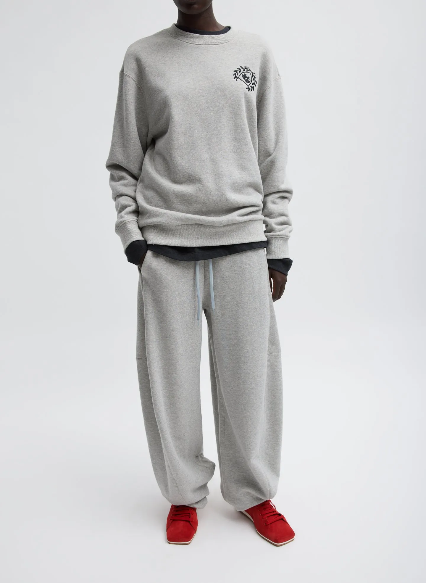 Embroidered Patch Sweatshirt sold by Tibi