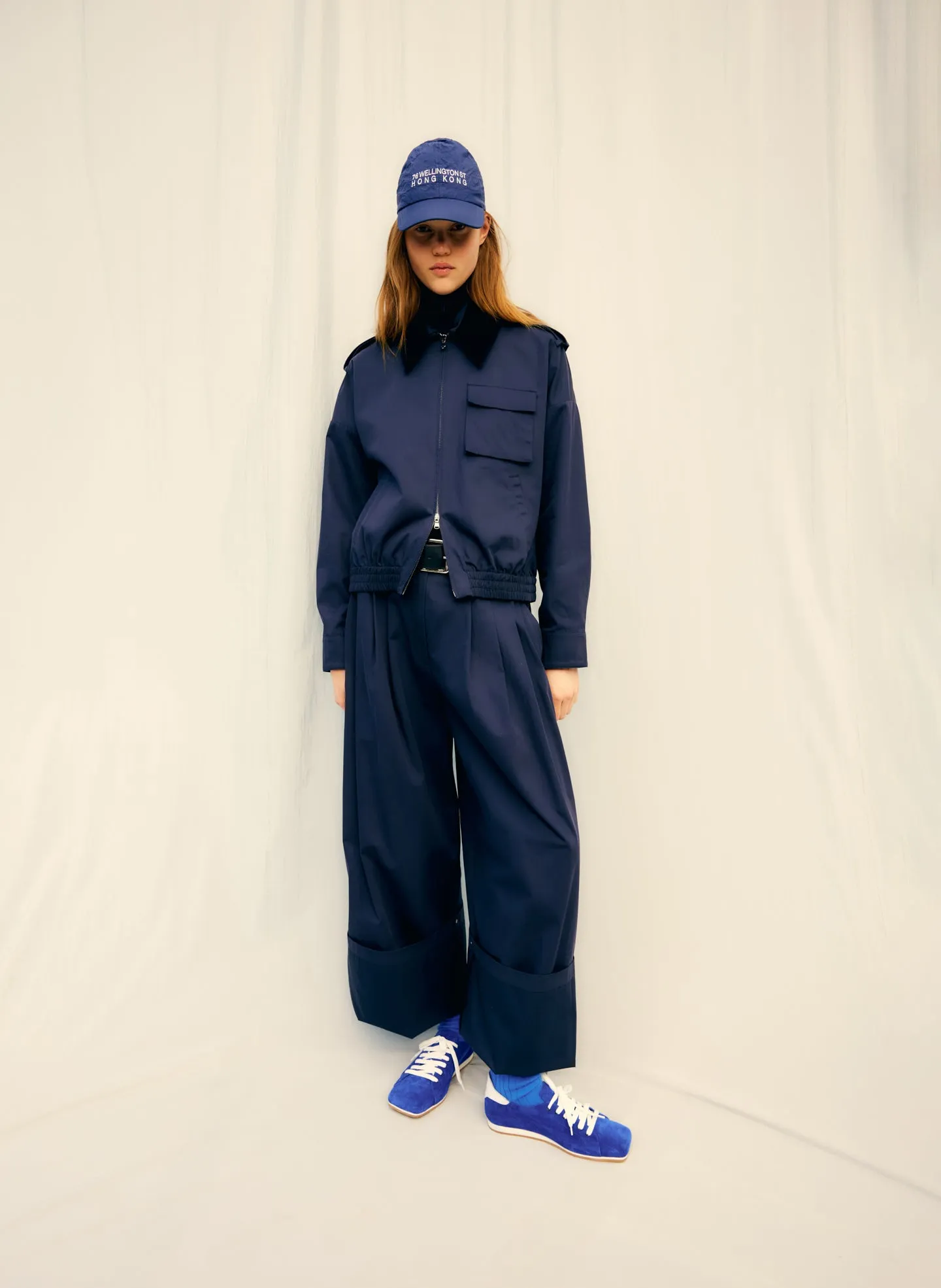 Bio Twill Bomber Jacket With Removable Corduroy Collar sold by Tibi product image thumbnail 2