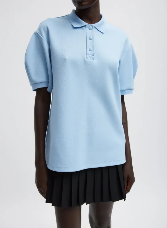 Luxe Pique Polo Shirt made by Tibi