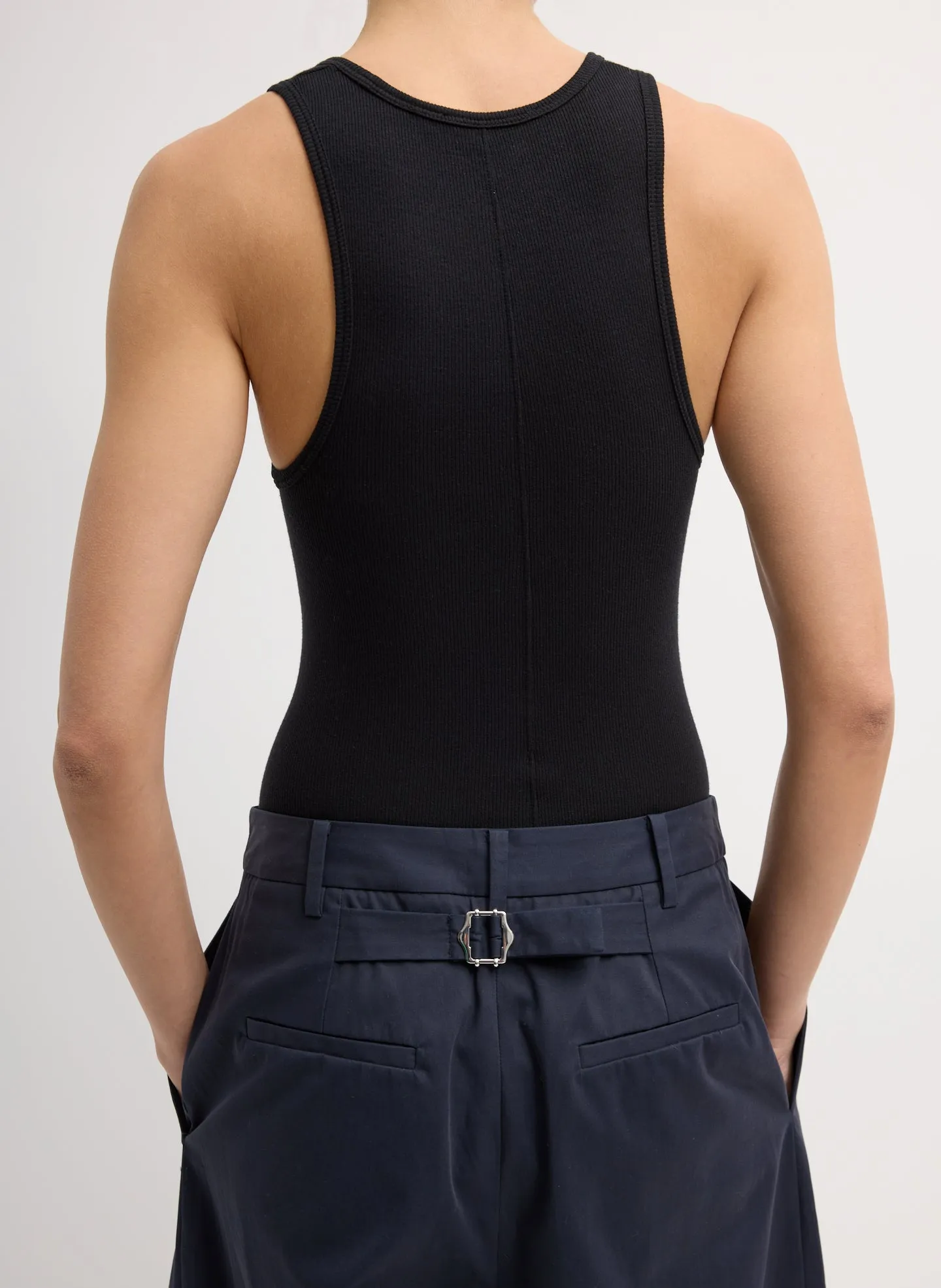 Bio Twill Triple Pleat Cropped Pant sold by Tibi product image thumbnail 2