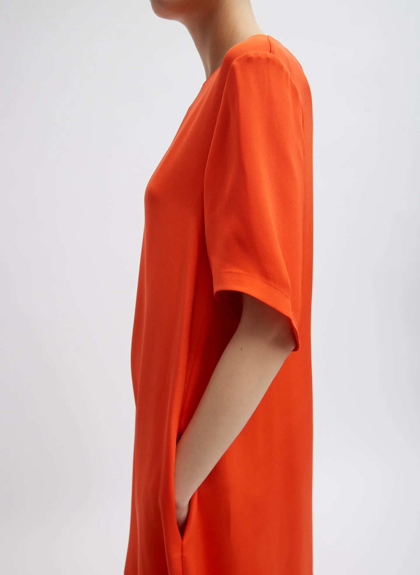 4-Ply Silk T-Shirt Dress sold by Tibi product image thumbnail 3