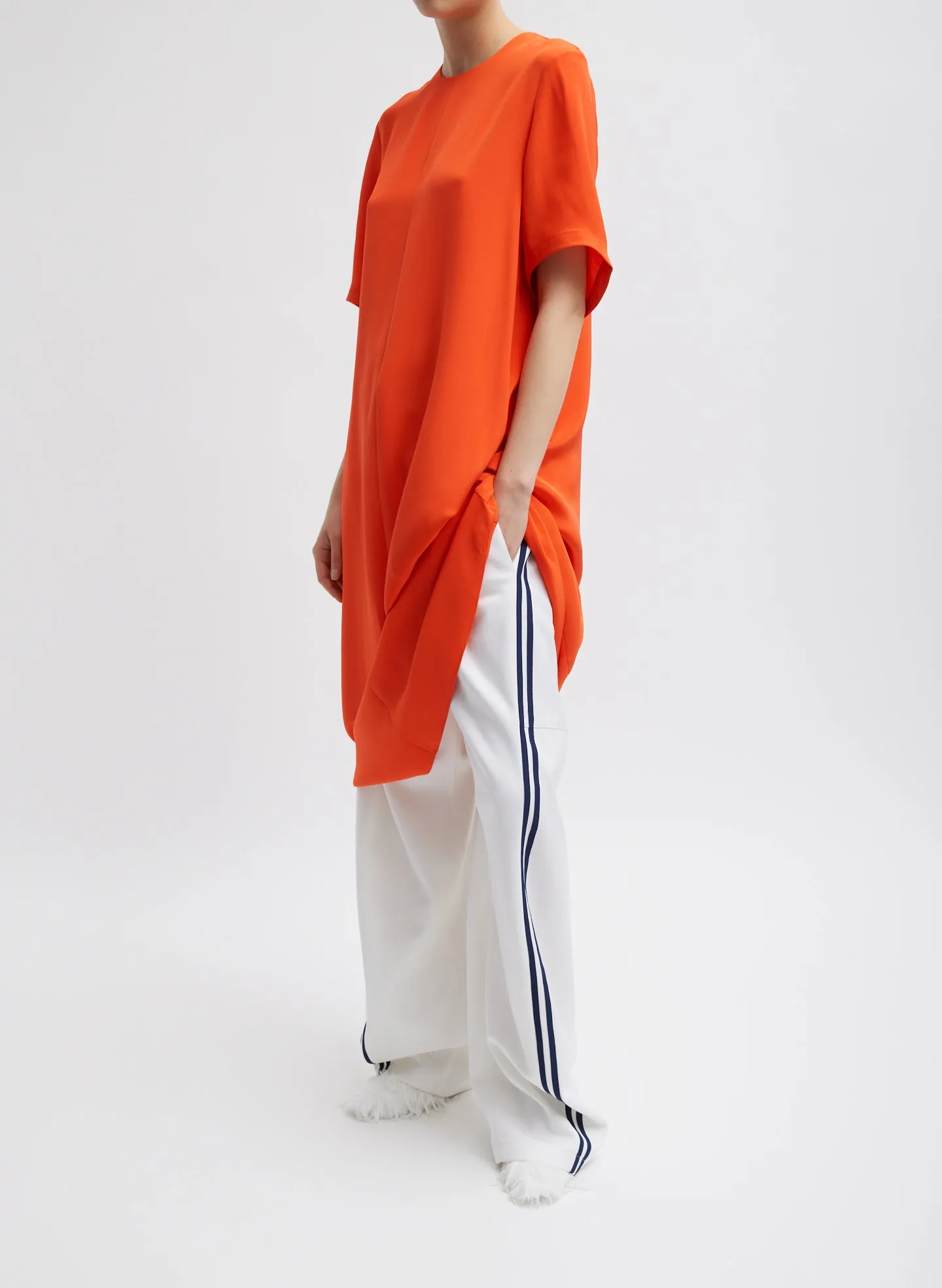 4-Ply Silk T-Shirt Dress sold by Tibi product image thumbnail 5